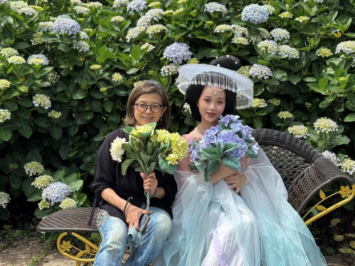 農園推出特色體驗，搭配漢服、和服租借打造不一樣的體驗感。