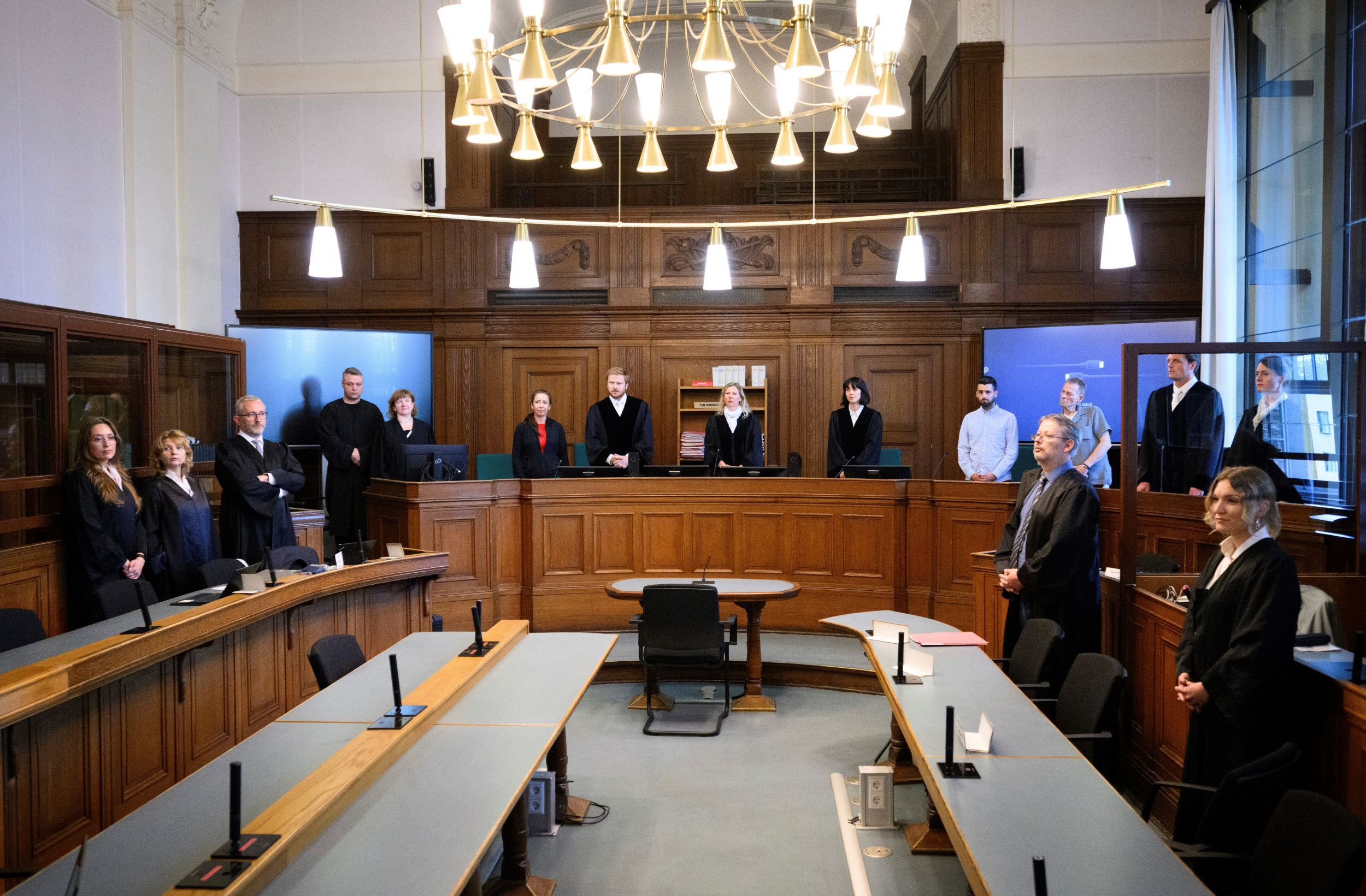 德國柏林法院對「死亡醫師」一案開庭審理。（美聯社）