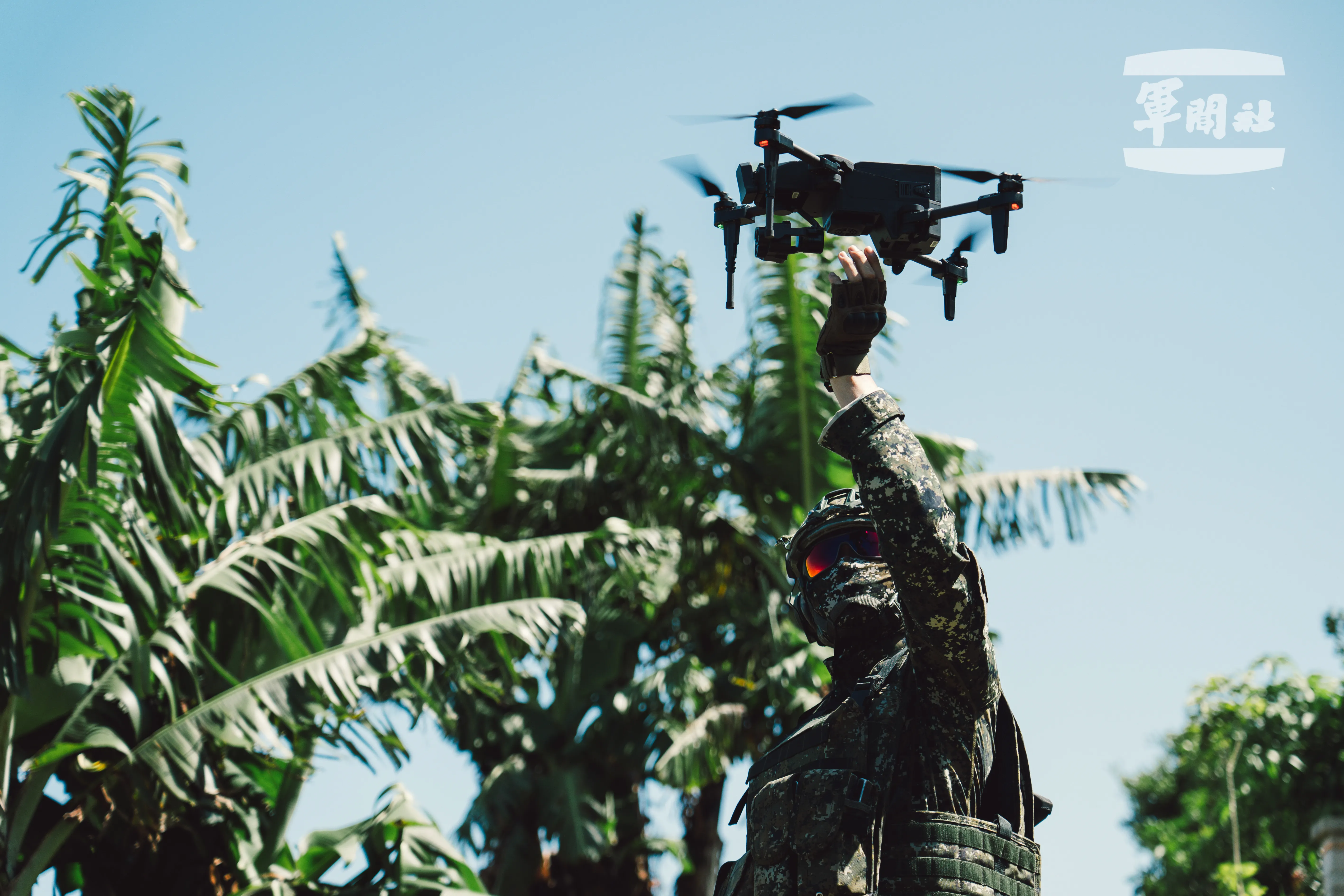 20250715-透過微型無人機能掌握敵軍動向。（國防部提供）