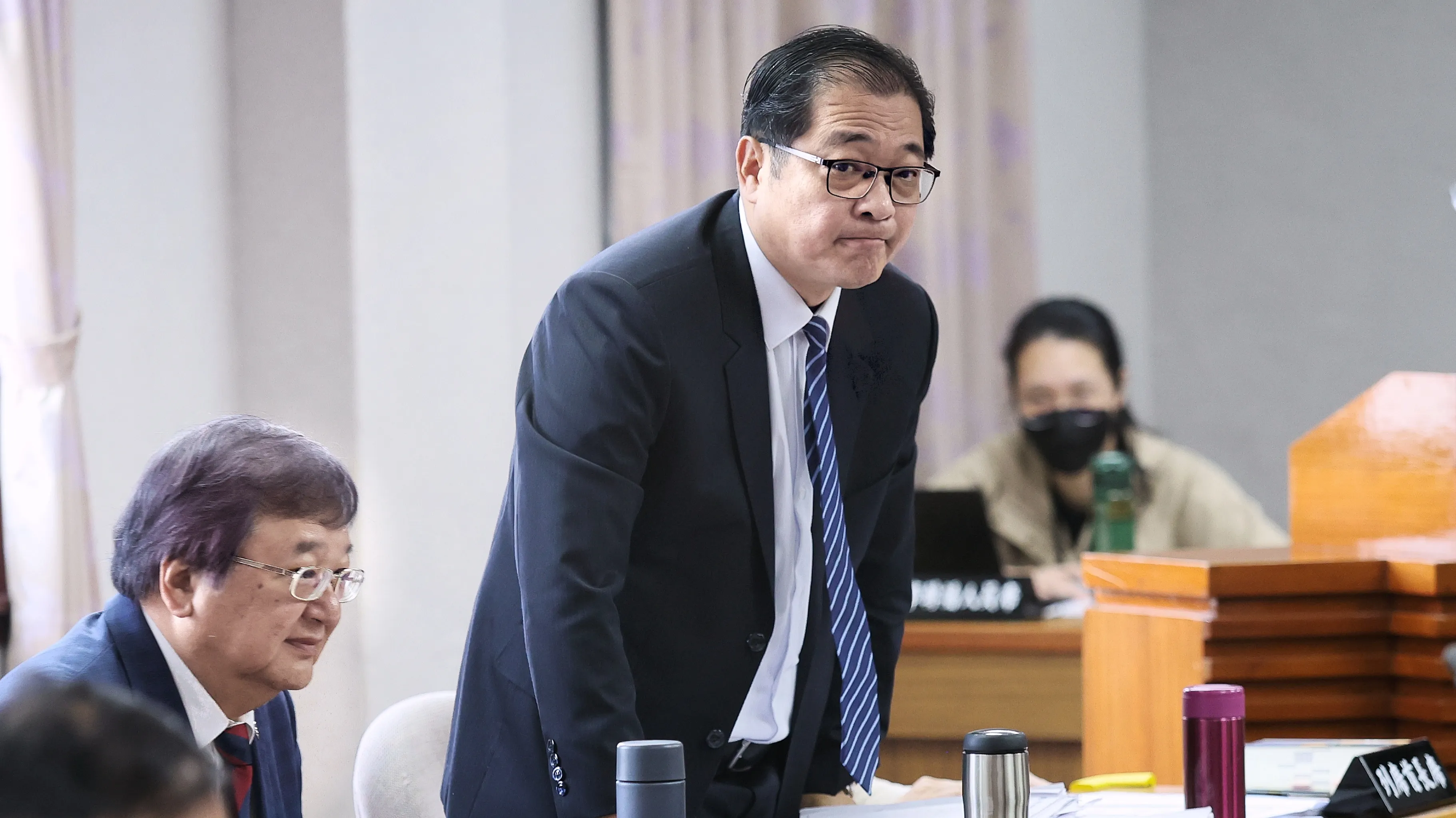 20250716-法務部長鄭銘謙16日、立法院での質疑応答。（柯承惠攝）