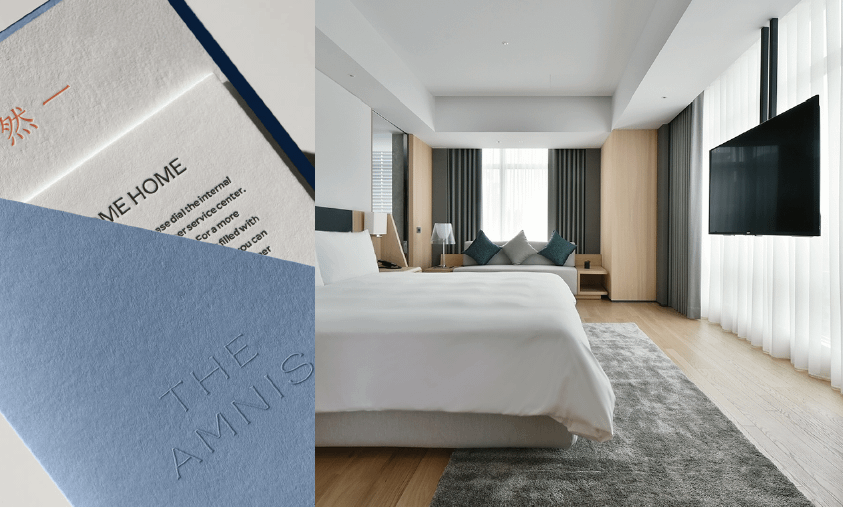 細膩選物與客房和諧的視覺設計，交織出THE AMNIS然一酒店的靜謐美學。（圖/然一酒店提供）