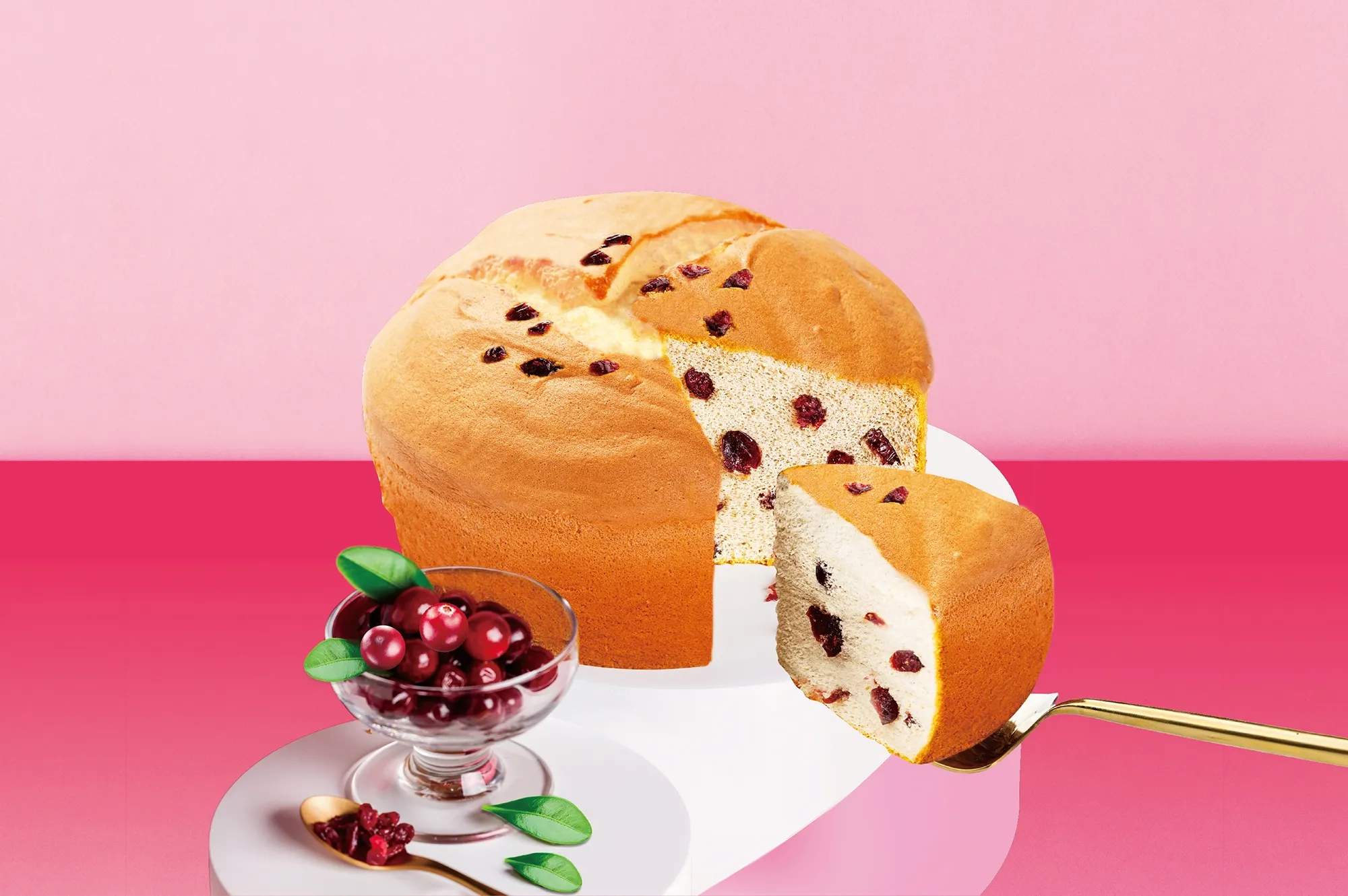 春上布丁蛋糕推蔓越莓新口味。（圖／春上布丁蛋糕提供）