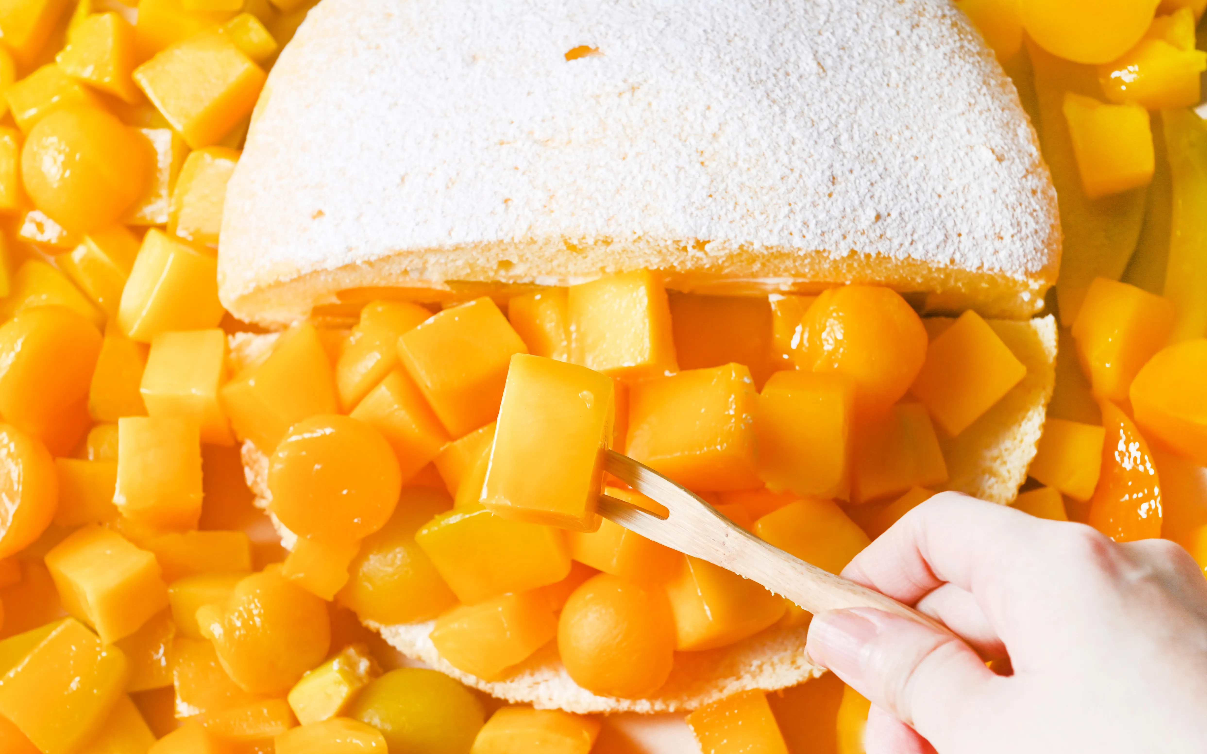 幸福巷仲夏香草芒果新口味。（圖／幸福巷提供）