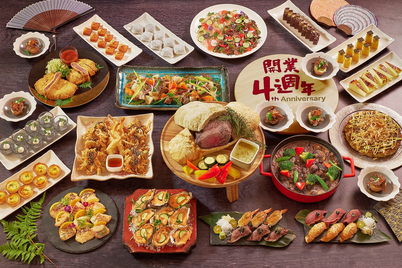 迎接開幕四週年，JR東日本大飯店台北Brilliant鉑麗安全日餐廳自7月17日開始舉辦「日本美食祭」，主打以日本F1牛肉為主軸的料理吃到飽。(圖：JR東日本大飯店台北)