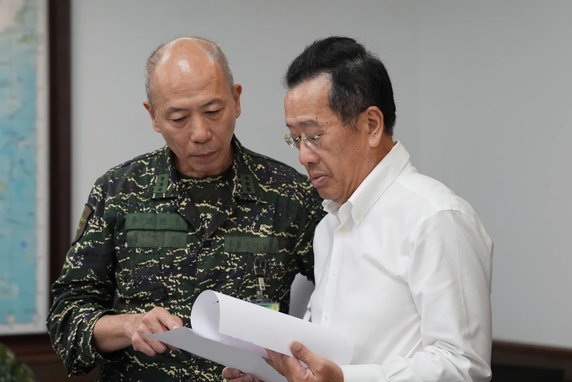 20250718-國防部長顧立雄18日召開視訊會議，正式宣布「漢光41號演習」實兵演練順利完成。（國防部提供）