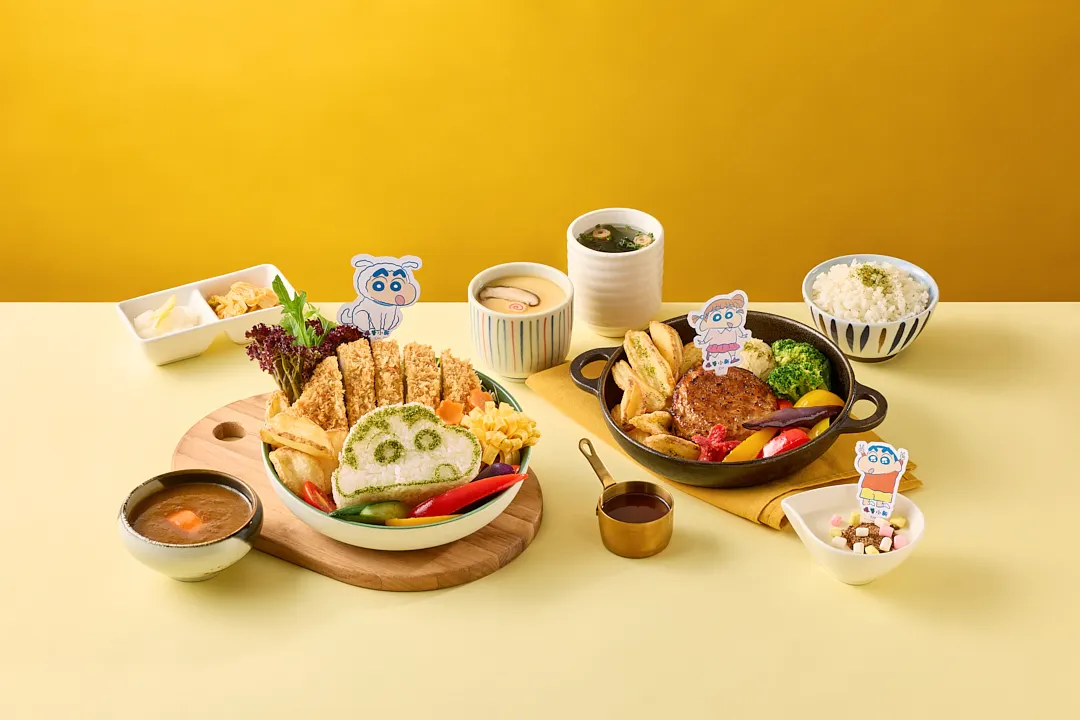 品田牧場聯名蠟筆小新推吸睛餐點。（圖／王品集團提供）