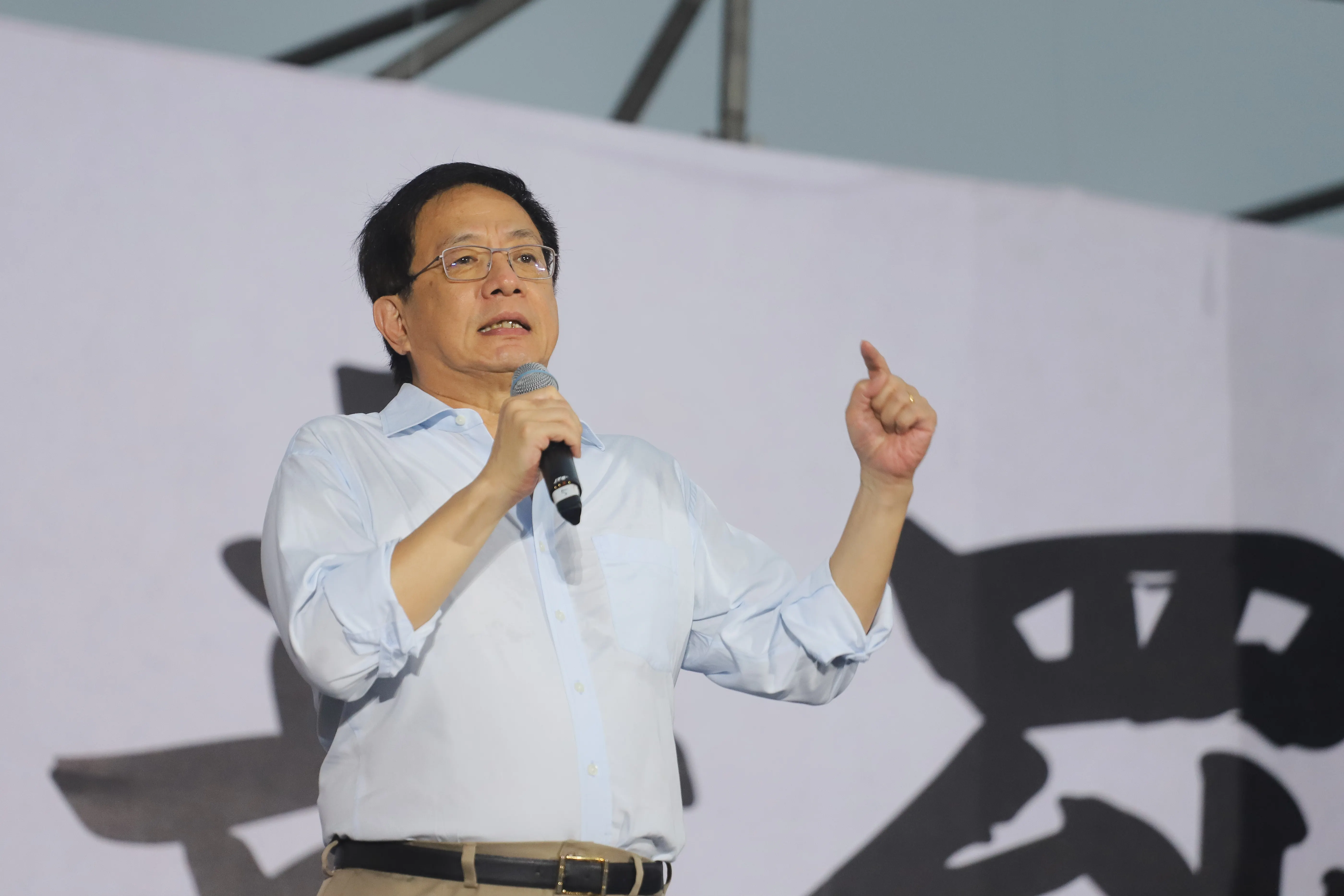 20250725-國民黨凱道舉行「不同意罷免」選前之夜，管中閔。（陳品佑攝）