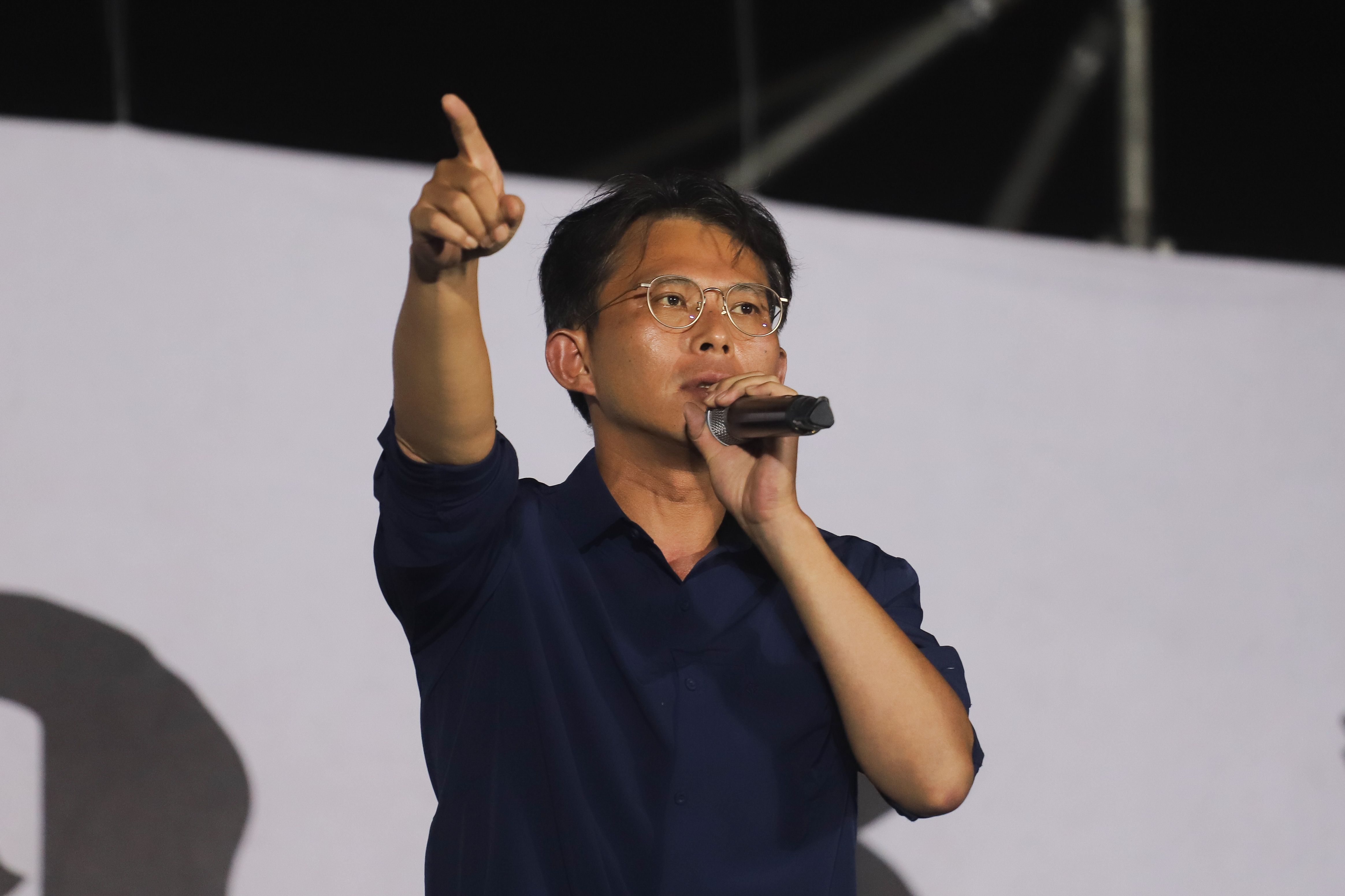 20250725-國民黨凱道舉行「不同意罷免」選前之夜，黃國昌。（陳品佑攝）