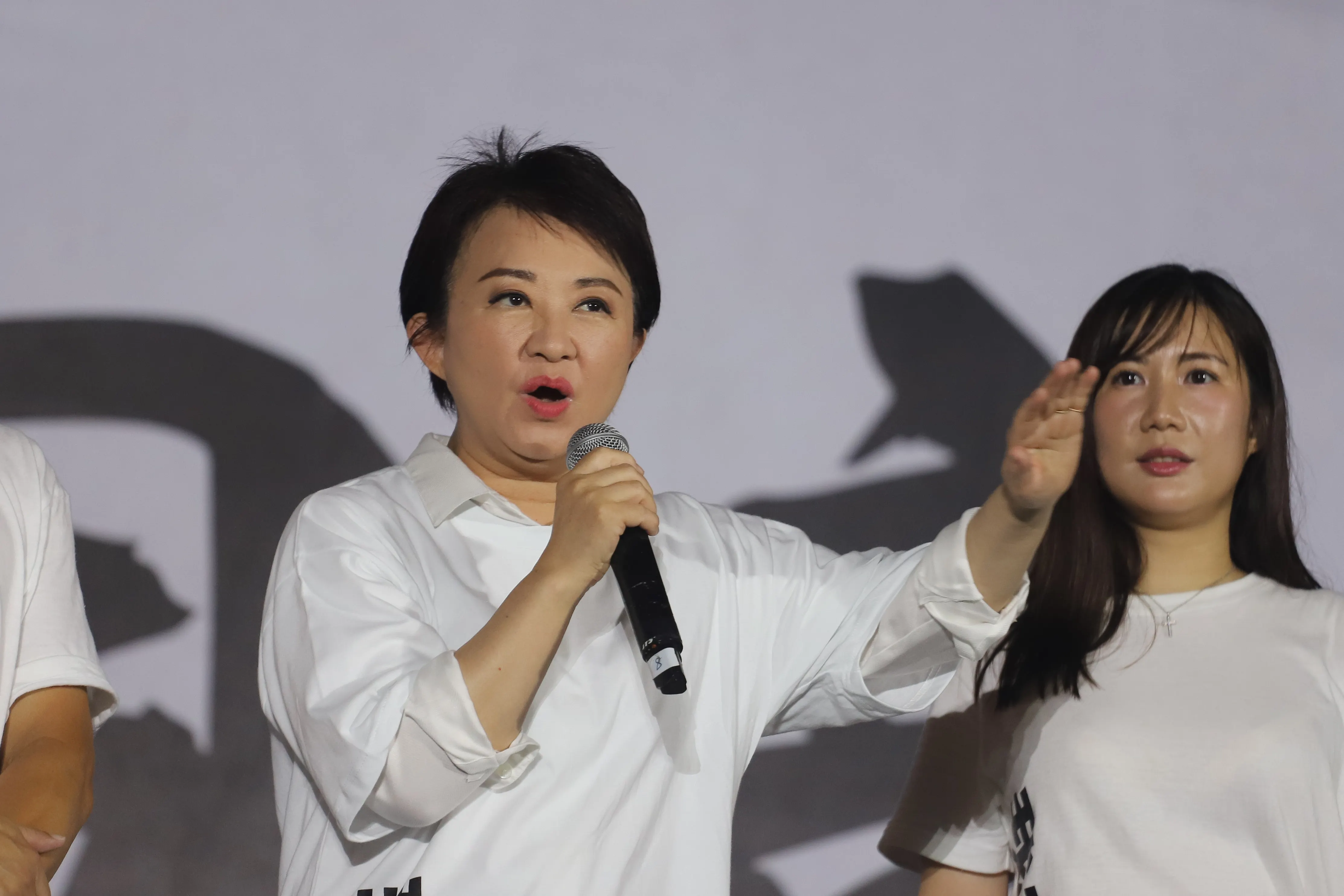 台中市長盧秀燕（中）不選黨主席，黨內憂心若出現無A咖出戰，只剩B、C咖爭鬥的亂局，可能把成功反罷免重創民進黨，一片大好的政治局面搞砸。（資料照，陳品佑攝）
