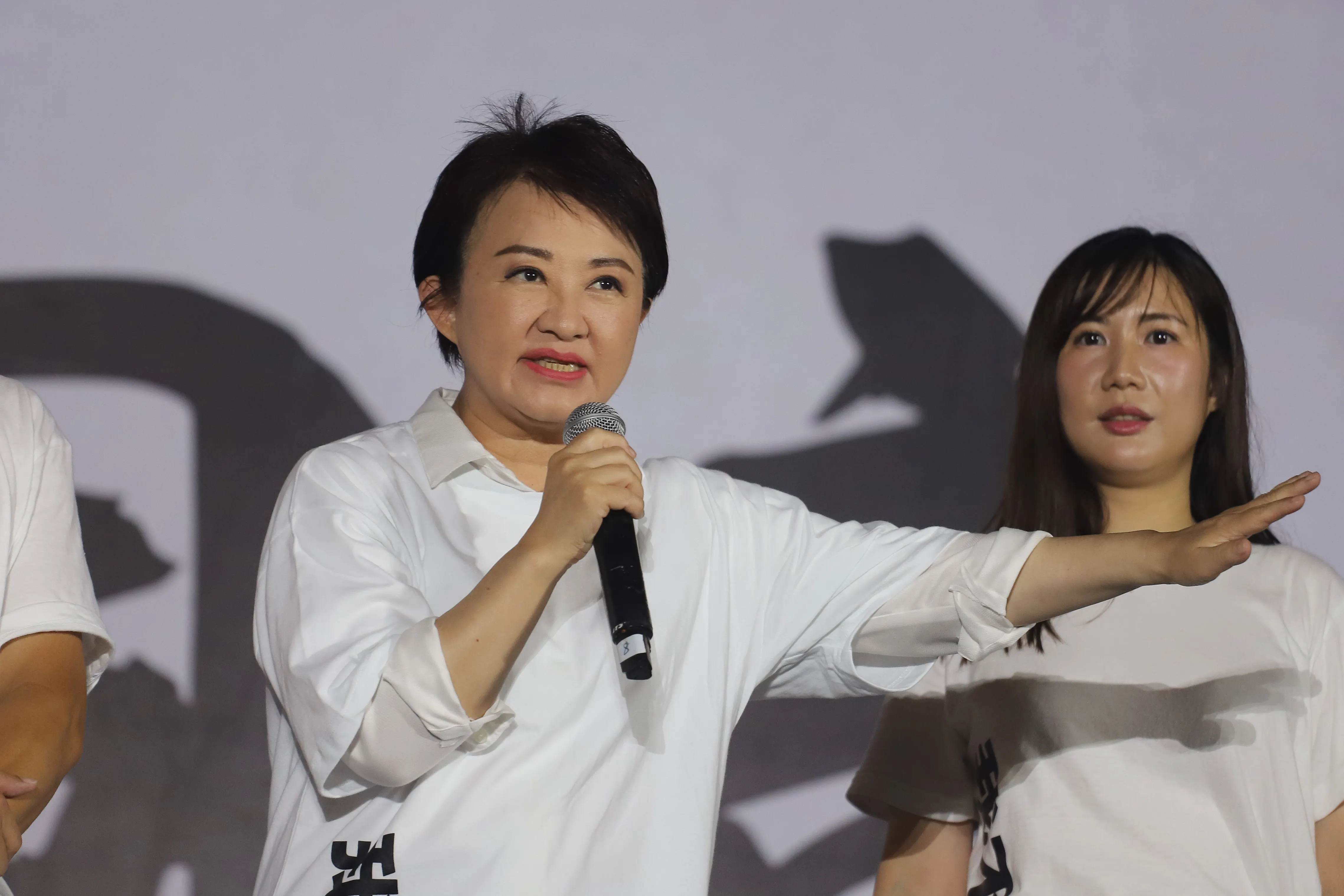 20250725- 国民党台大道で「不同意罷免」の選前夜、台中市長盧秀燕。