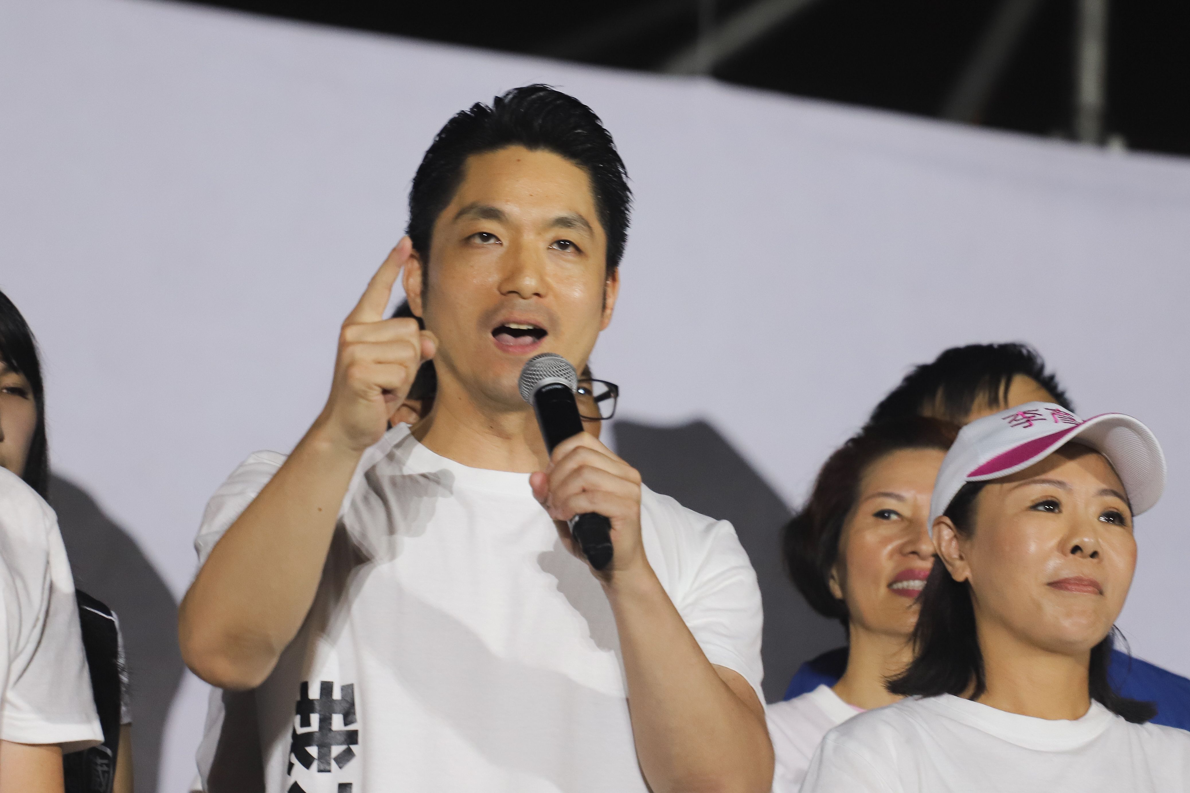 20250725-國民黨凱道舉行「不同意罷免」選前之夜，台北市長蔣萬安。（陳品佑攝）