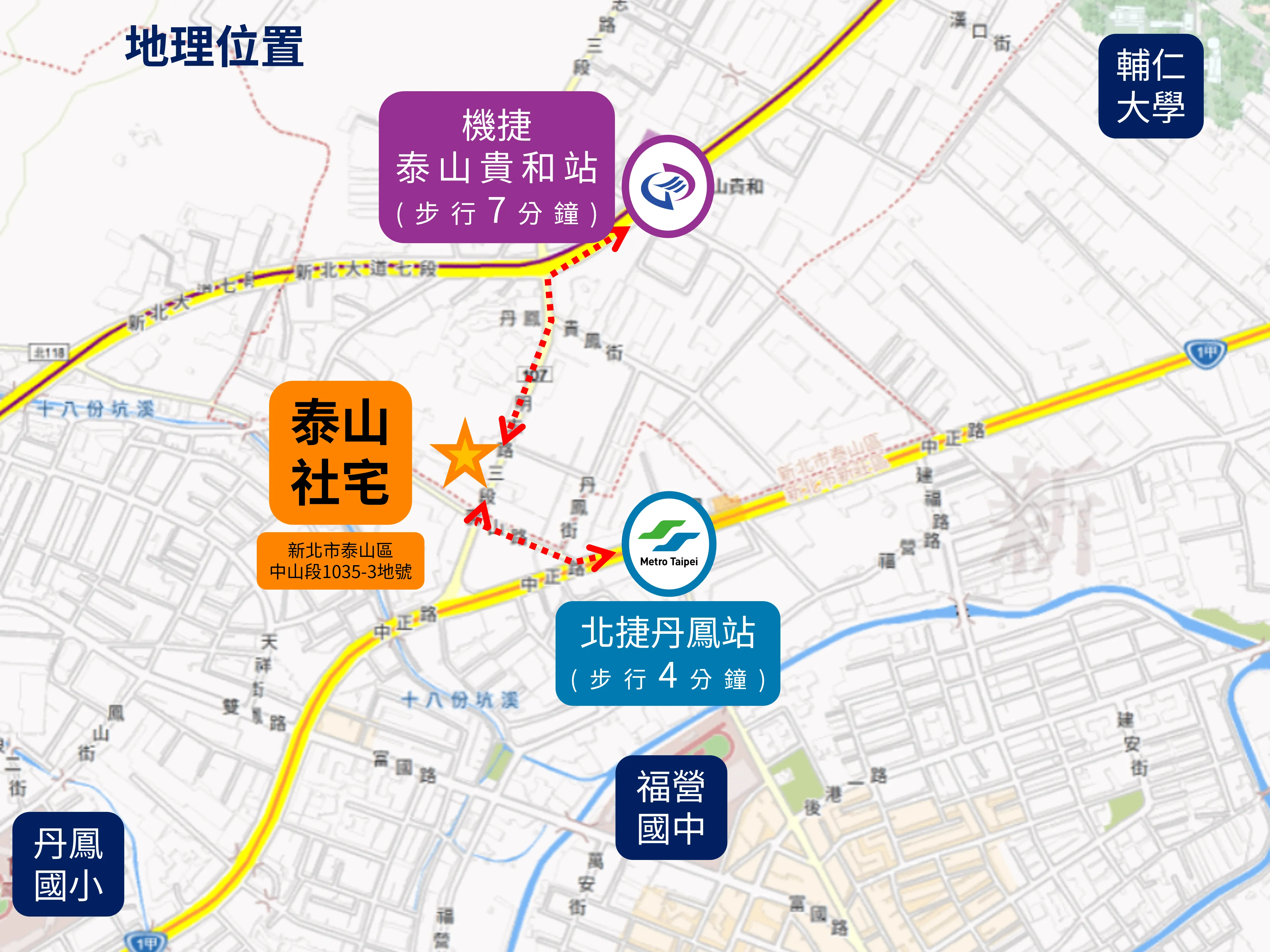 泰山中山段社會住宅生活機能優異。（圖/新北市政府城鄉發展局）