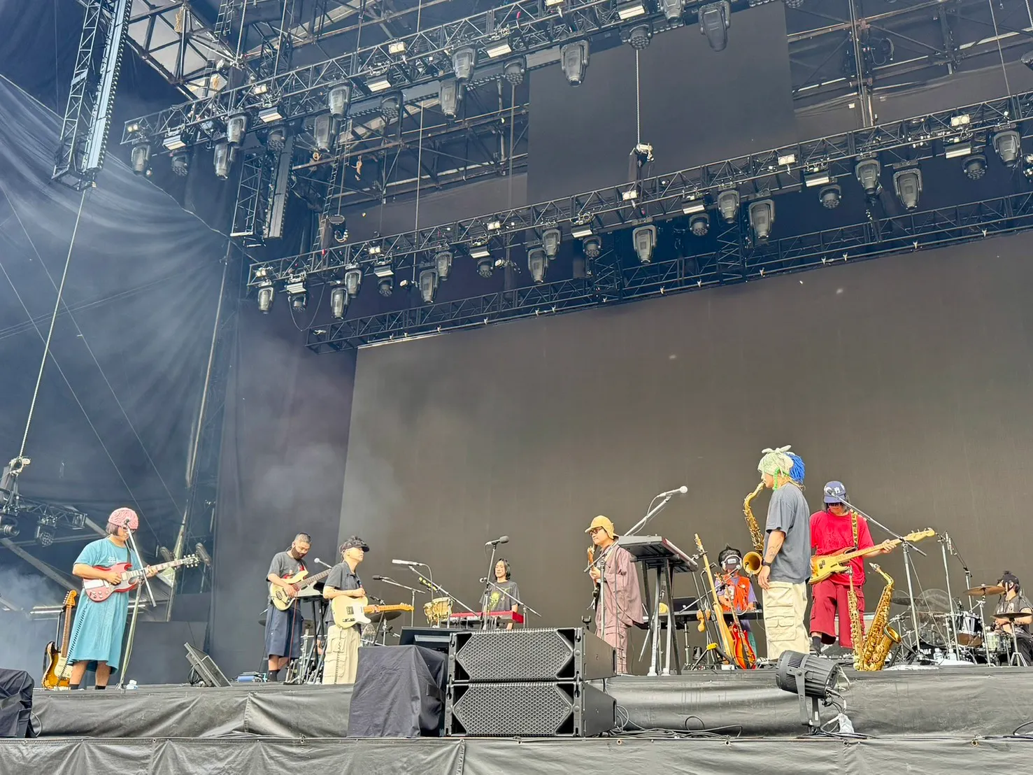 20250729-台灣樂團落日飛車登上2025年富士搖滾節主舞台。（黃信維攝）