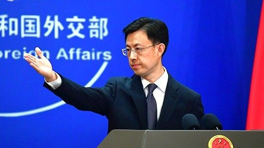 中國外交部發言人郭嘉昆。（翻攝自中國外交部網站）