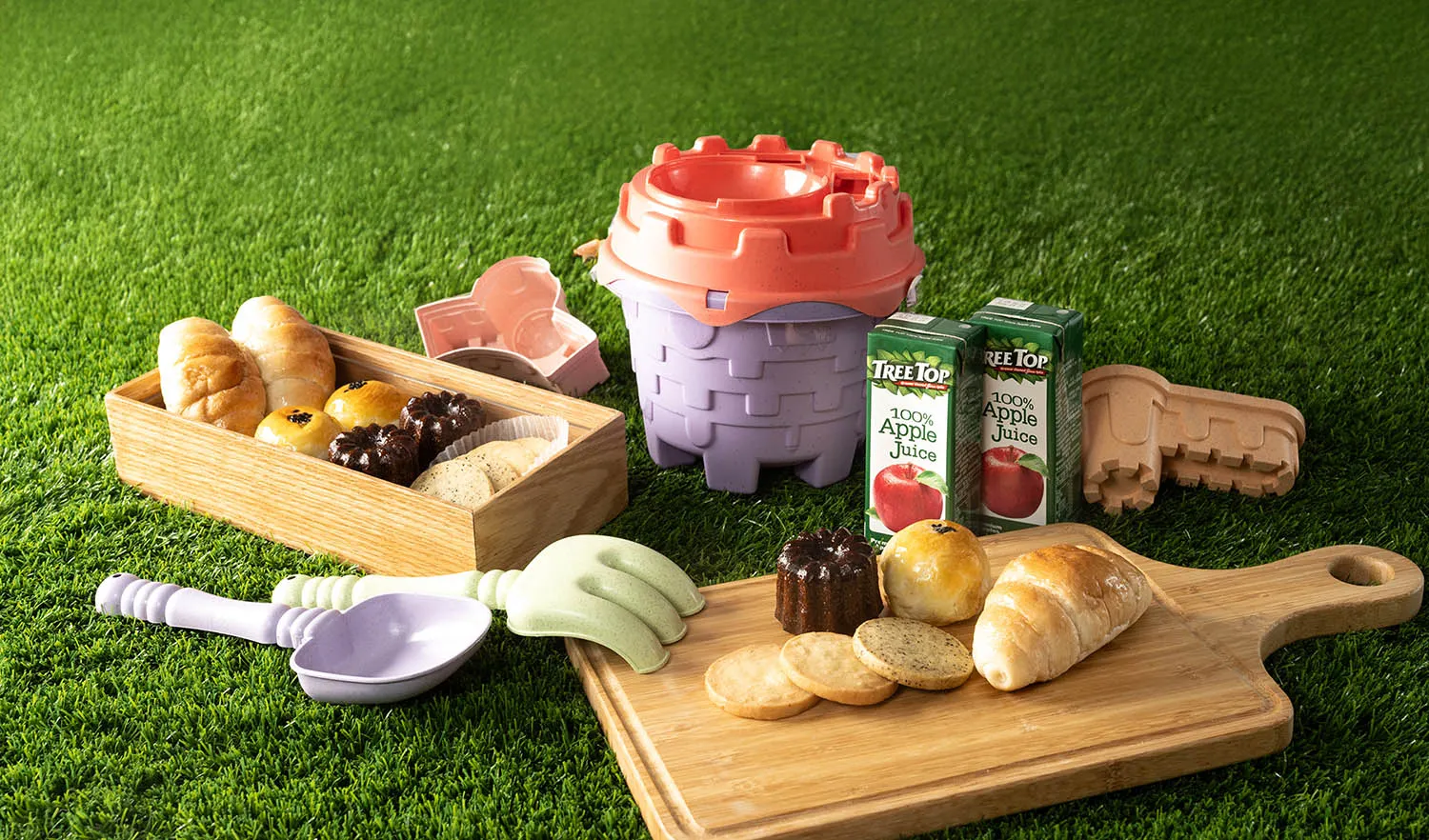 蘊泉庄8月16日至10月12日推出期間限定「沙雕奇緣・蘊旅趣」住房專案專案價7,800元起，贈「親子沙雕配件包」與「特製手作點心組」。圖_蘊泉庄提供