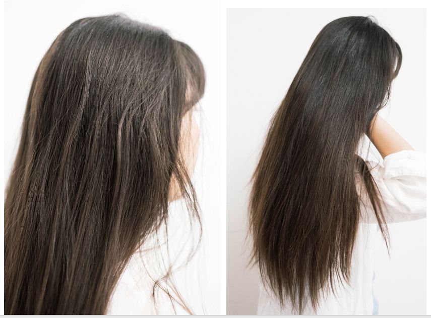 使用全新零矽靈三效合一的蓬鬆去屑洗髮精後，秀髮蓬鬆柔順