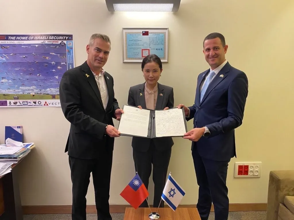 以色列與台灣關係，圖中為駐以色列代表李雅萍。（駐台拉維夫台北經濟文化辦事處）
