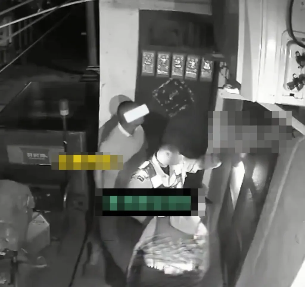 公安上門要求當事人刪片。（作者提供）