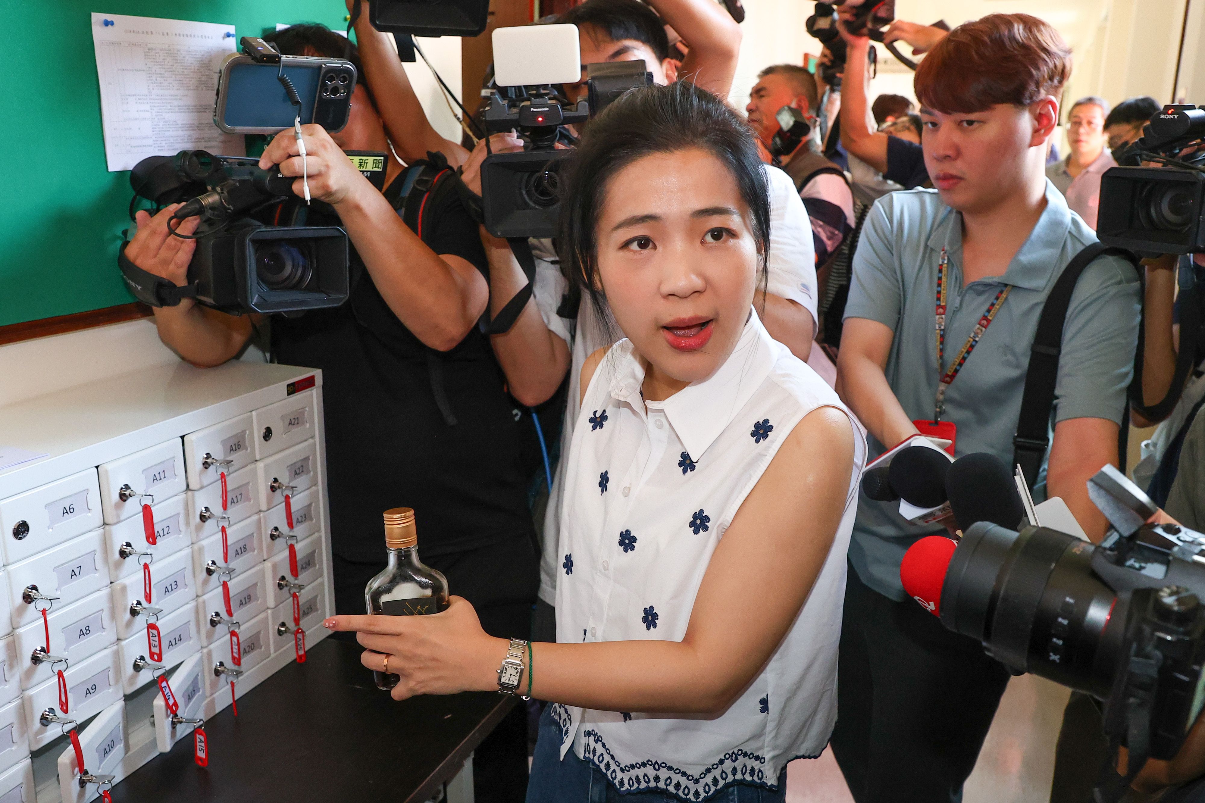 20250807-國民黨立委徐巧芯7日出席「台美對等貿易談判相關文件及資訊處理協議」秘密會議。（顏麟宇攝）