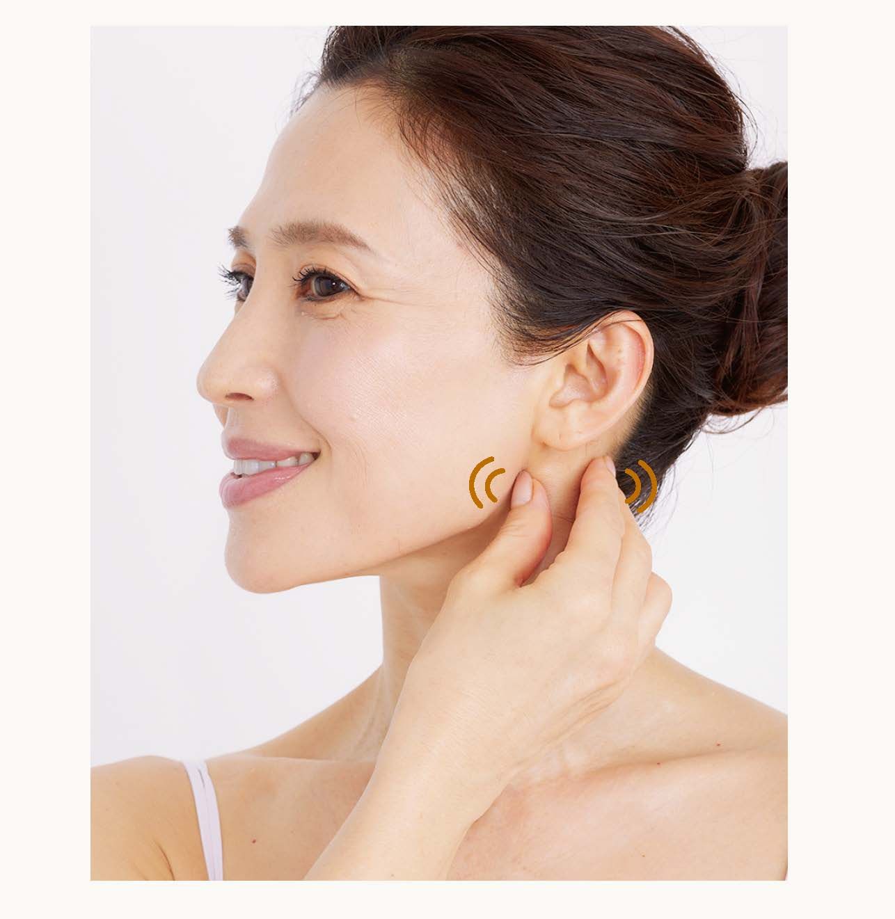 按摩、舒緩耳後。（圖／大是文化提供）