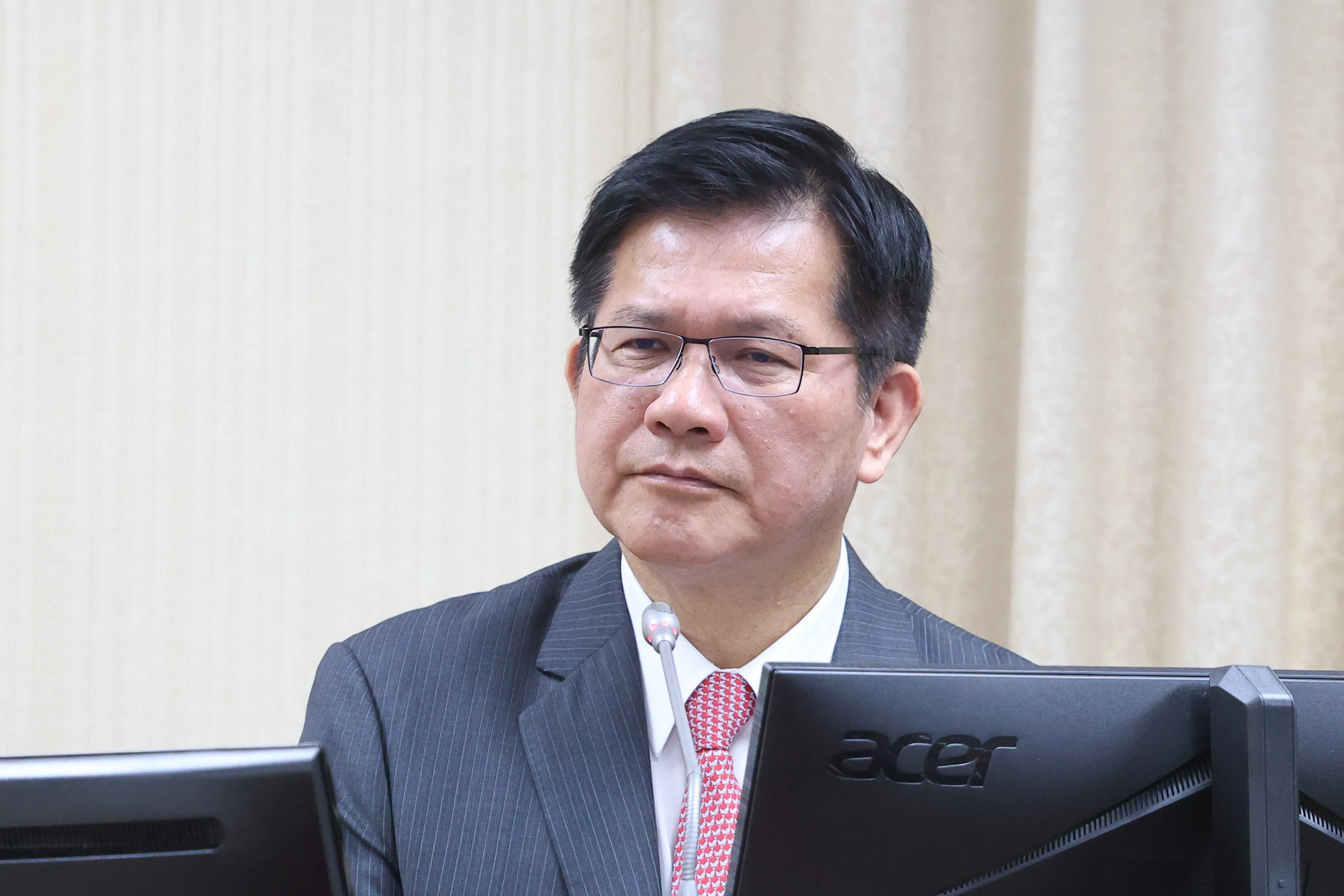 2018年、外部の期待と異なり、盧秀燕は民主進歩党の時任市長林佳龍（写真）を破って台中市に進出し、政治界を驚かせた。（顔麟宇撮影）