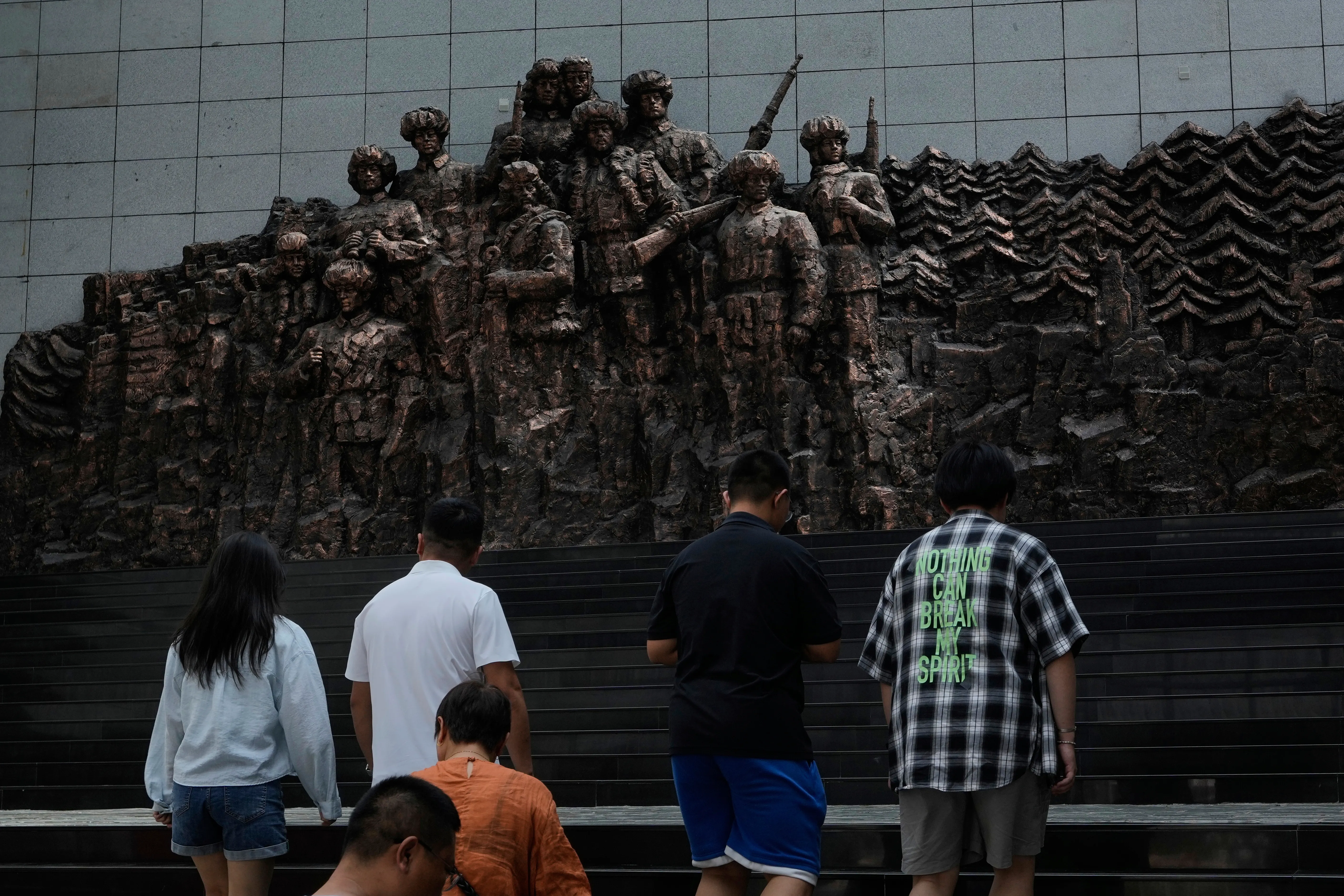 中国対日抗戦勝利80周年記念活動。（美聯社）