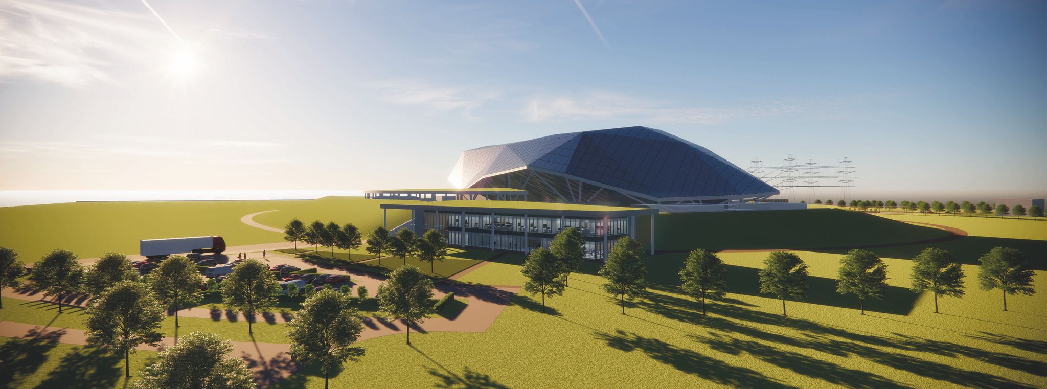 勞斯萊斯旗下的小型模組化反應爐（Small Modular Reactor，SMRs）示意圖。（翻攝自Rolls-Royce官網）