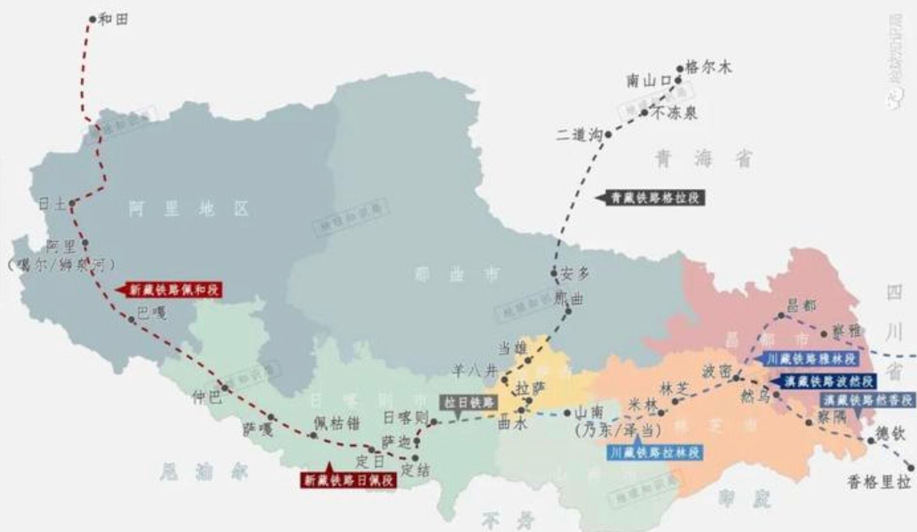 大陸“新蔵鉄道”建設計画の始動、鉄道で中国最大の二省を連結する。（写真／新浪新聞）
