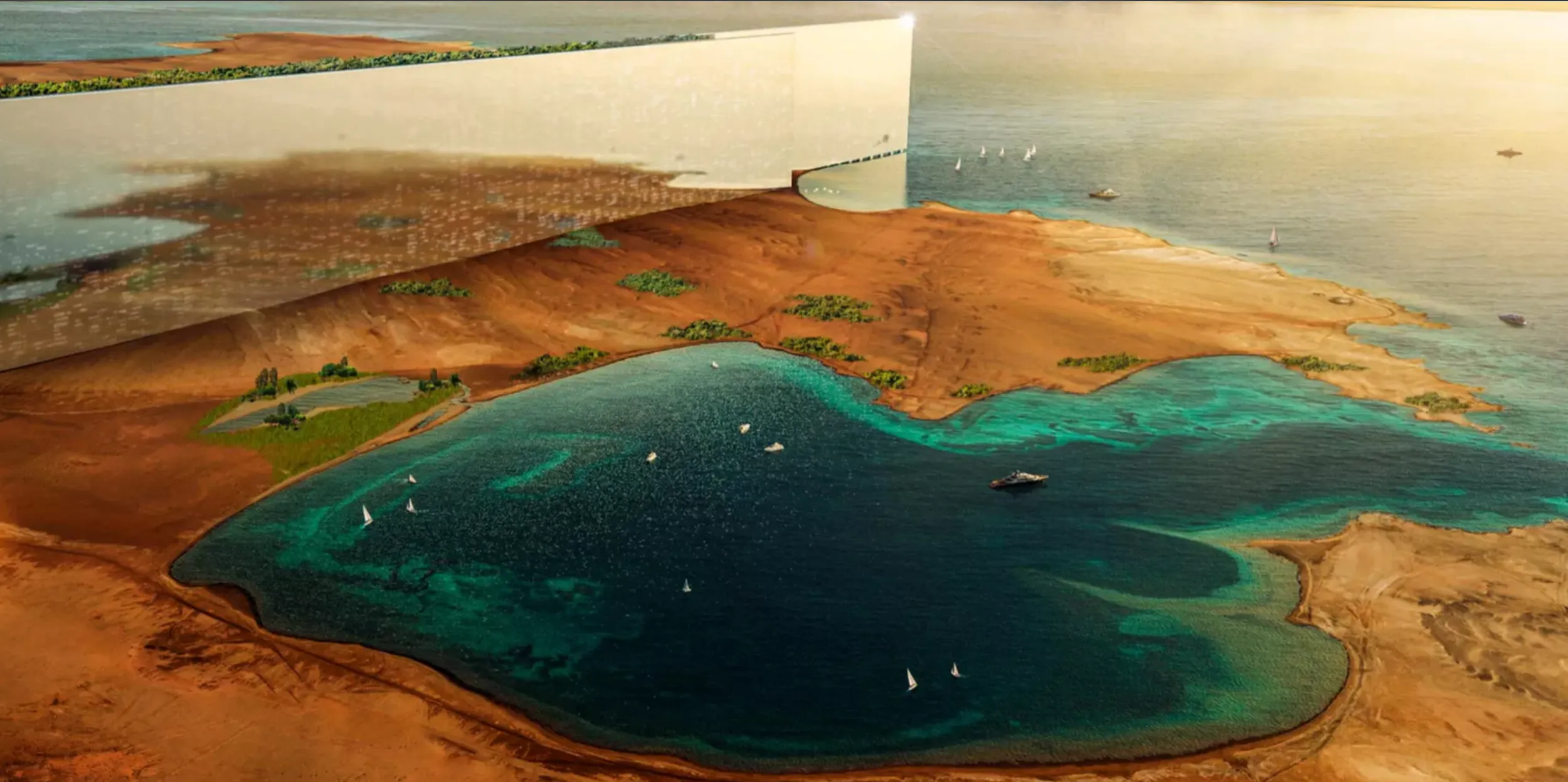 The Line概念圖。（NEOM官網）