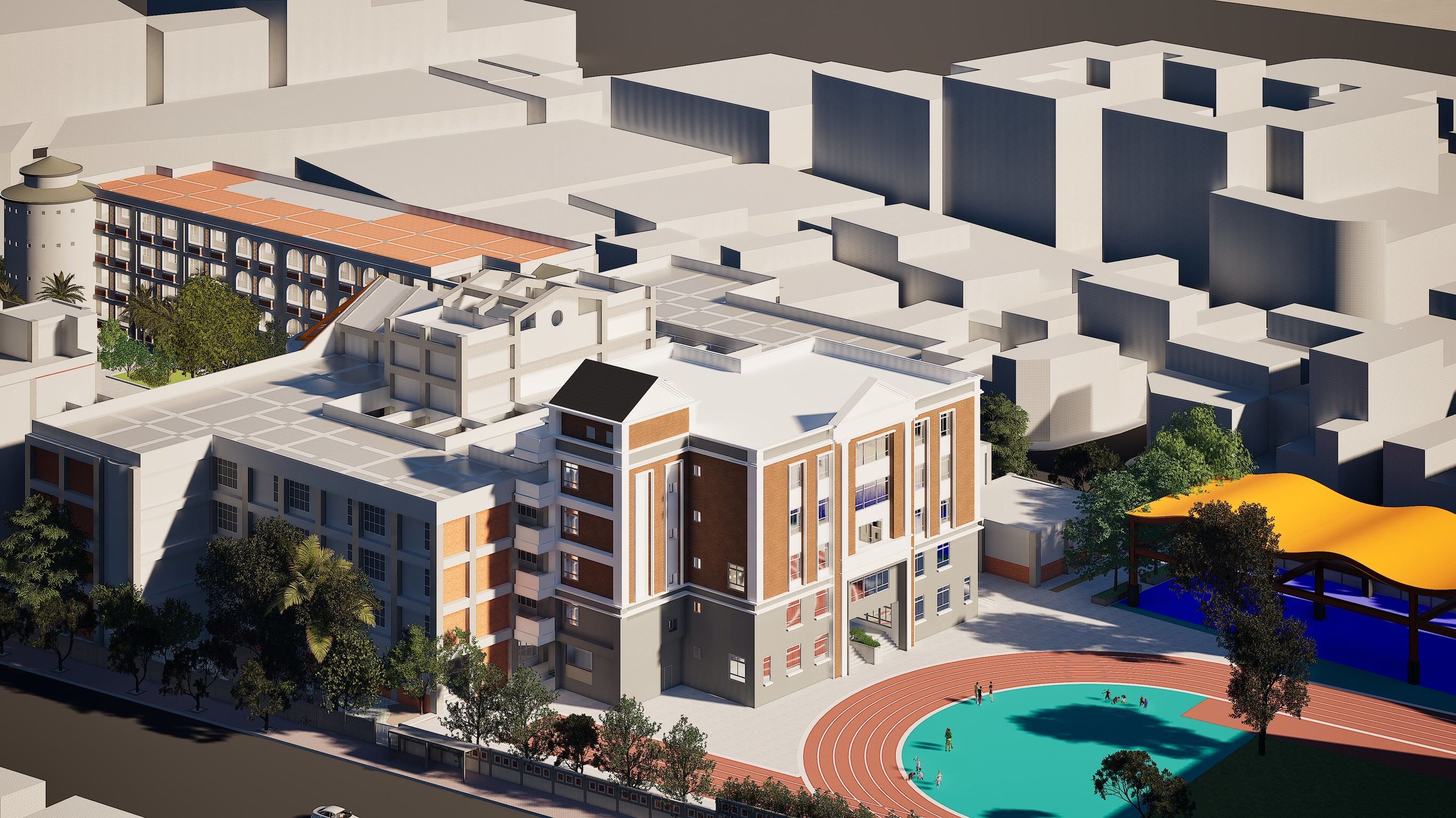 自強高工新校舍將引進各式專業設備，讓學生能在校園內完成實務訓練。（圖／新竹縣政府）