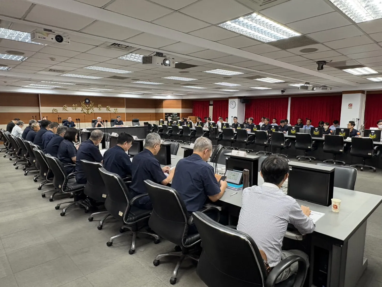 20250821-內政部警政署21日召開投票前視訊專案會議，邀集全國各警察機關局長、副局長及分局長等重要警察幹部參加。（警政署提供）
