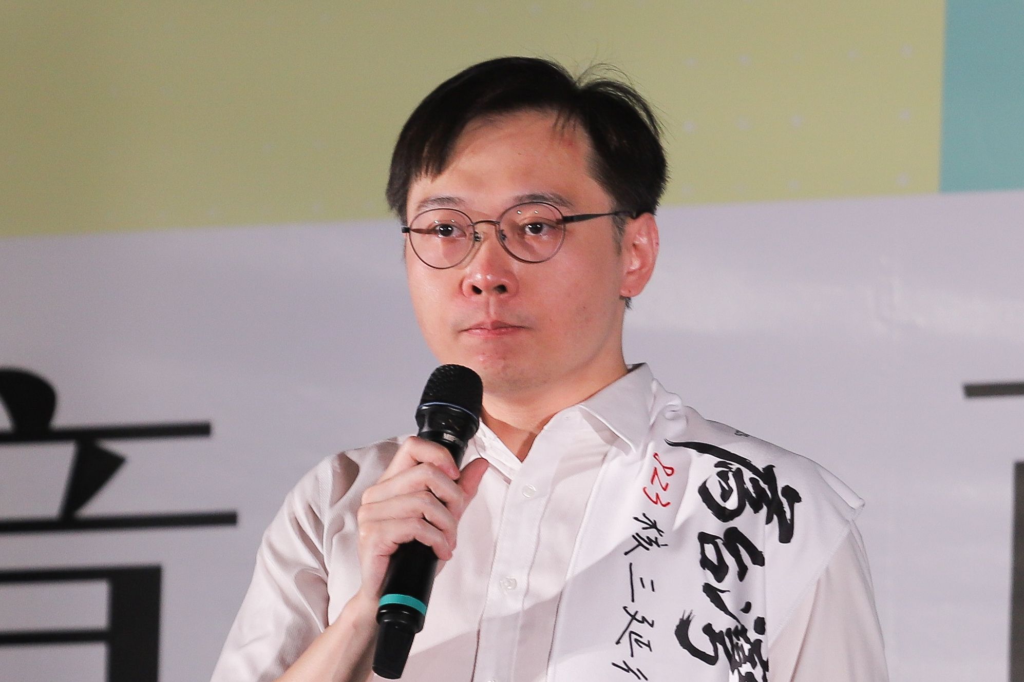 20250822-台灣民眾黨核三公投之夜，黃士修。（陳品佑攝）