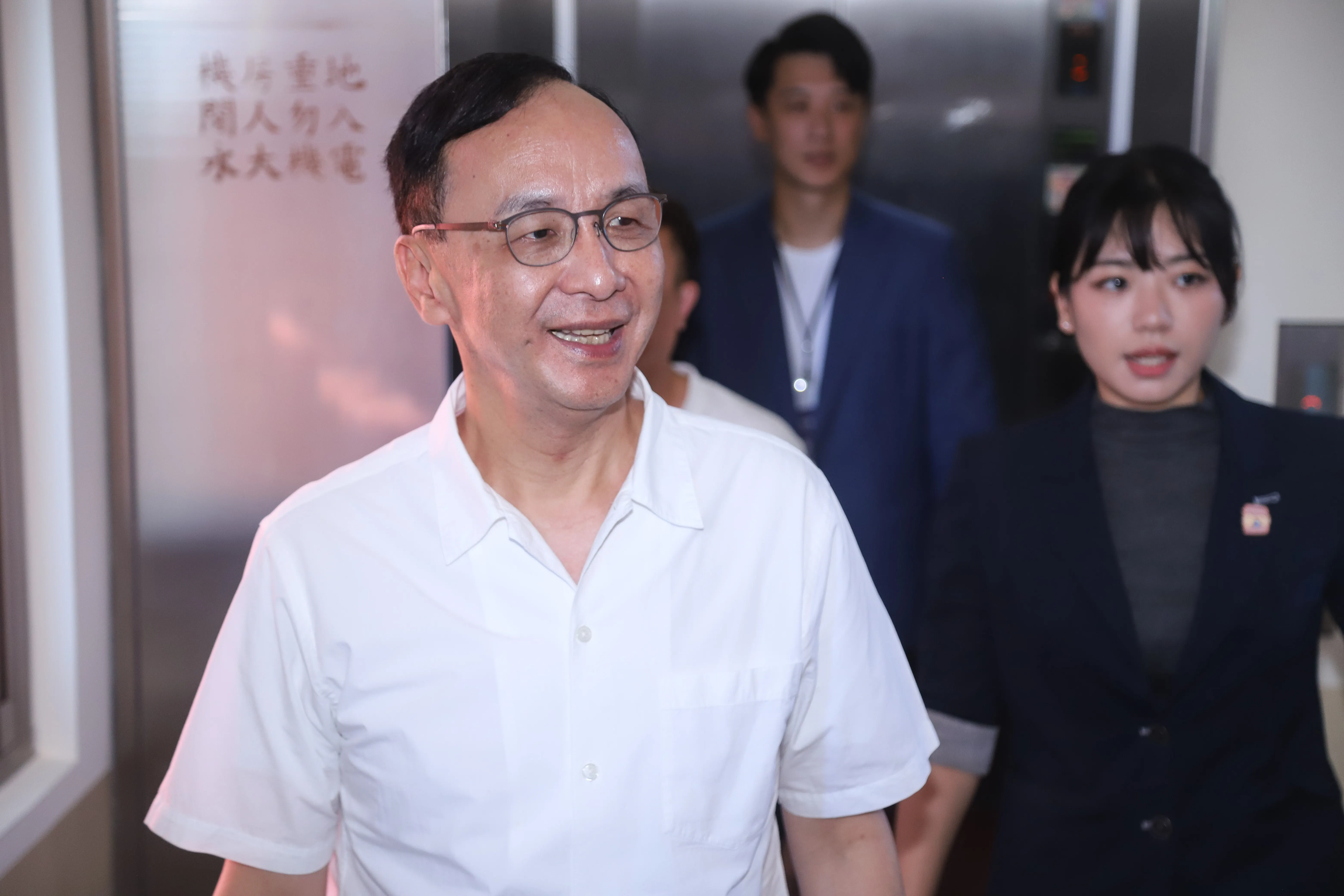 20250826-国民党主席朱立倫出席2025模擬立法院開幕式。（陳品佑撮影）