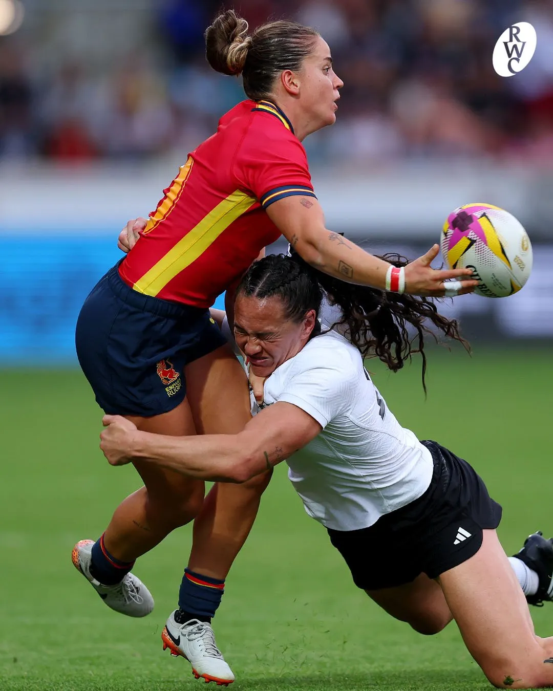 世界盃女子橄欖球比賽。（Rugby World Cup ESＸ帳號）