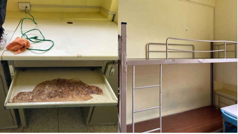 政大校友發文分享居住經歷，顯示老舊住宿問題長期存在。 圖／ Threads授權／myy_1020