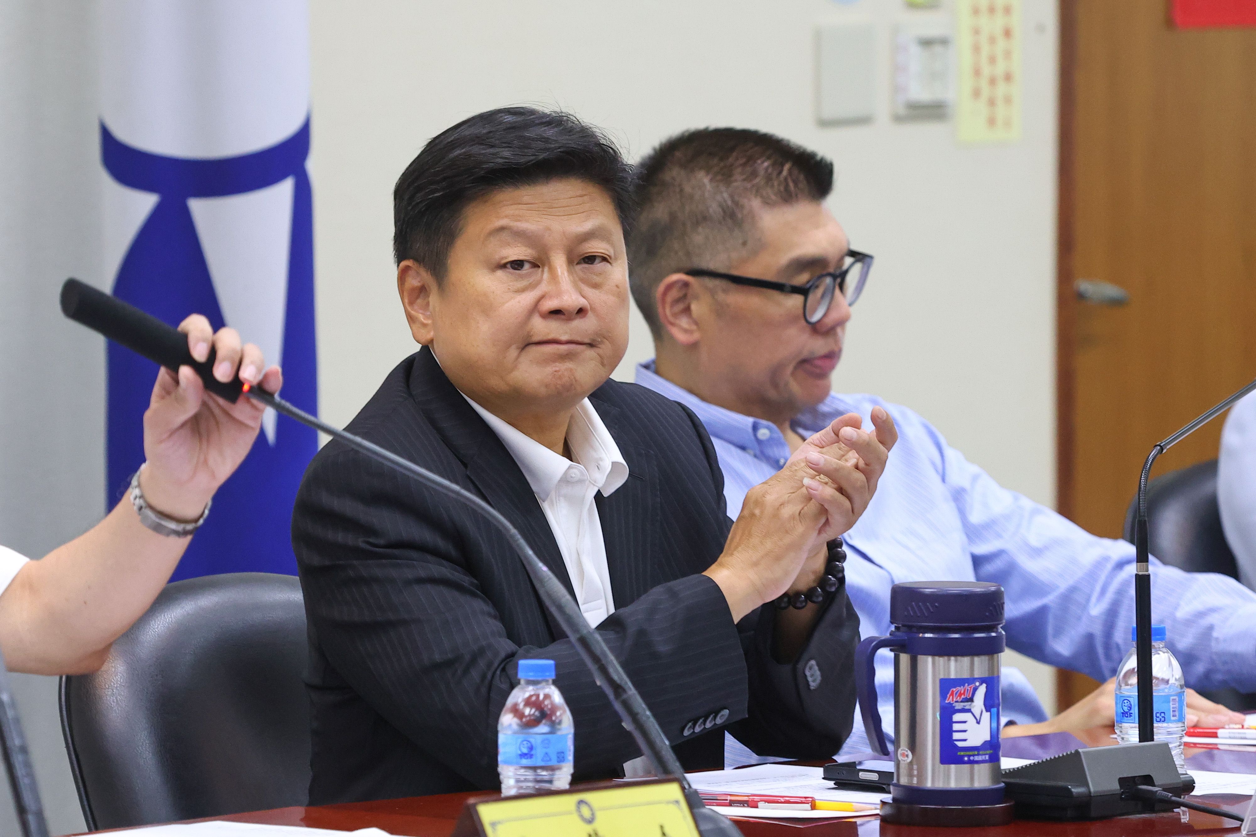 20250827-國民黨總召傅崐萁27日出席中常會。（顏麟宇攝）