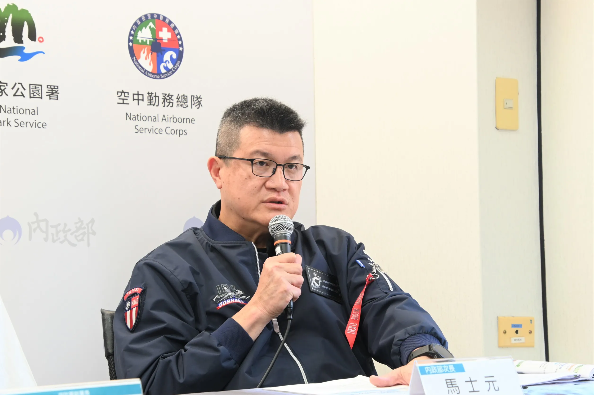 20250828-內政部28日下午召開部務會報後記者會，由政務次長馬士元主持。（內政部提供）