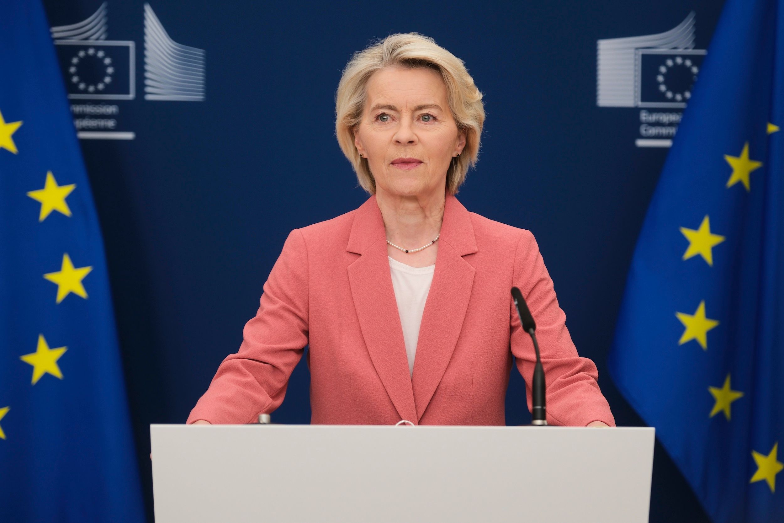 歐盟執委會主席馮德萊恩。（美聯社）