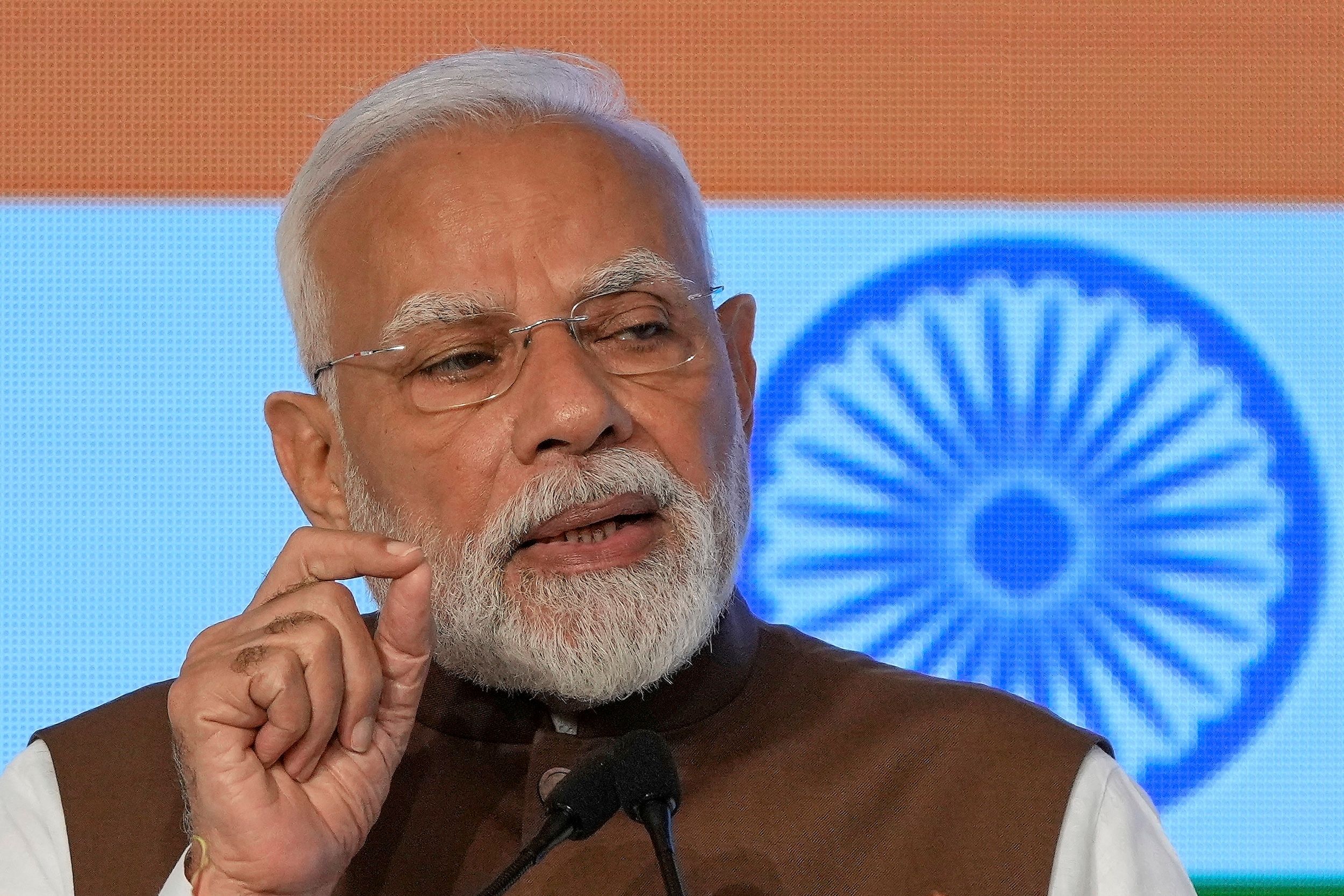 インド首相・ナレンドラ・モディ氏。（AP通信）