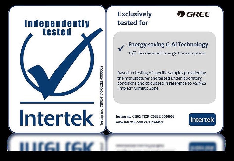 格力空調榮獲INTERTEK全球首張AI空調節能TICK-MARK證書。（圖／格力空調提供）