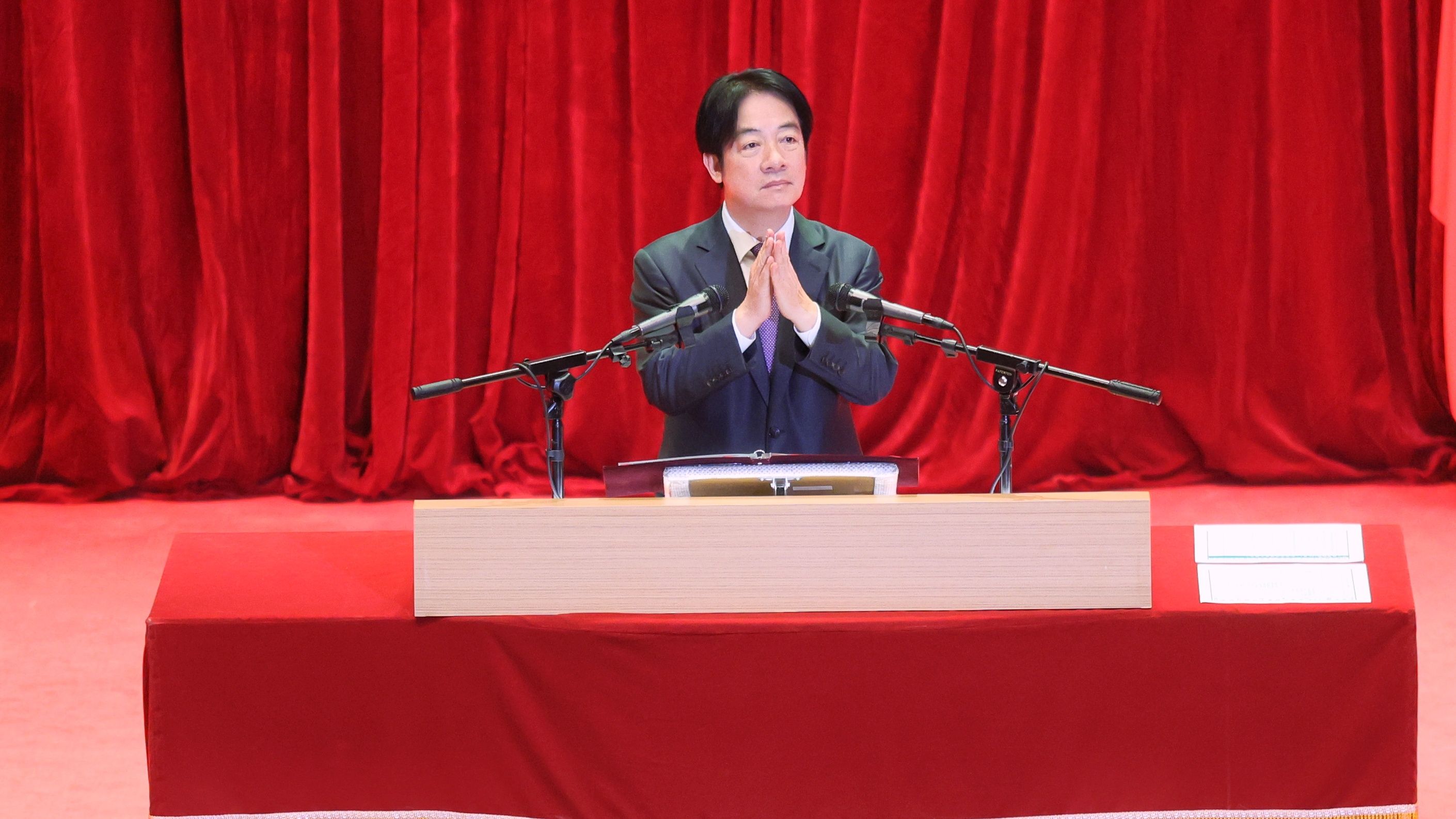 20250902-總統賴清德2日出席「114年軍人節暨全民國防教育日表揚大會」。（柯承惠攝）