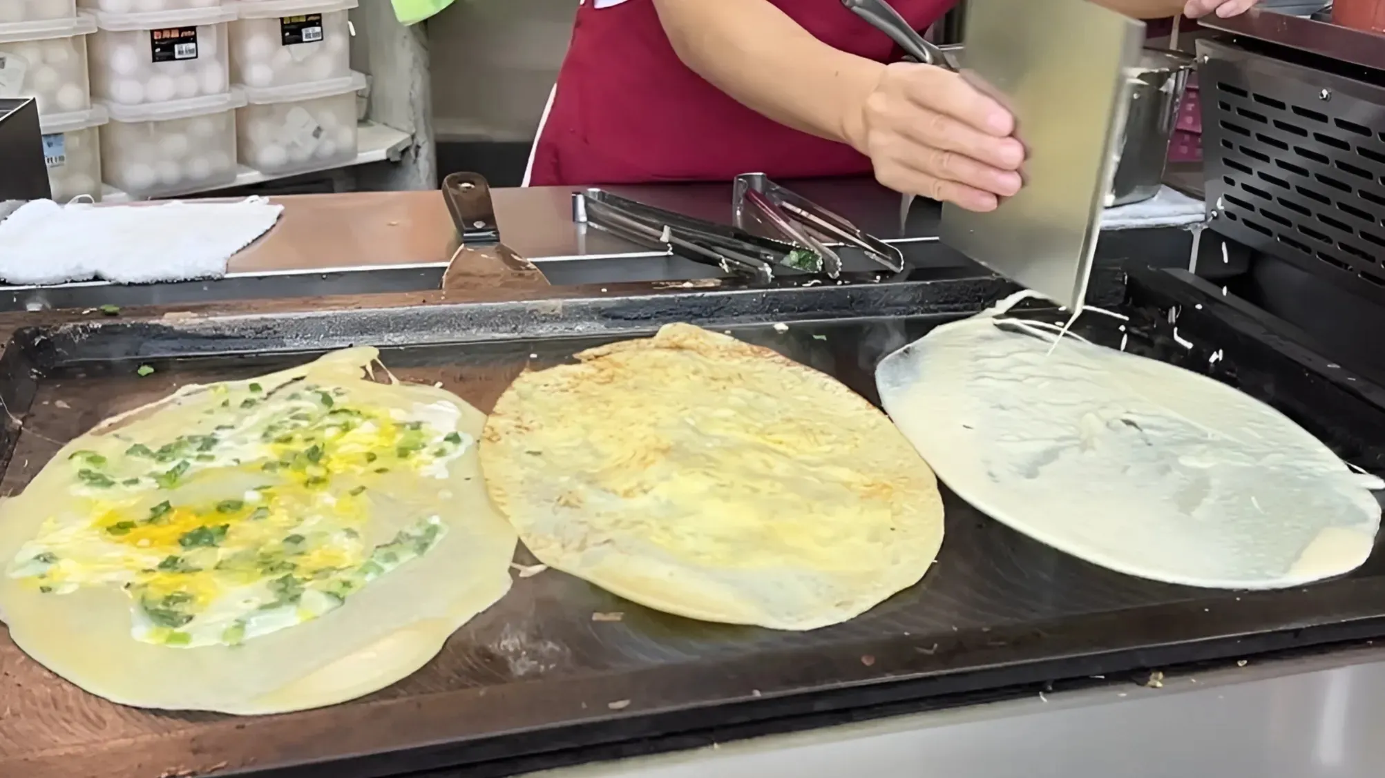 蛋餅。（圖／網路溫度計提供）