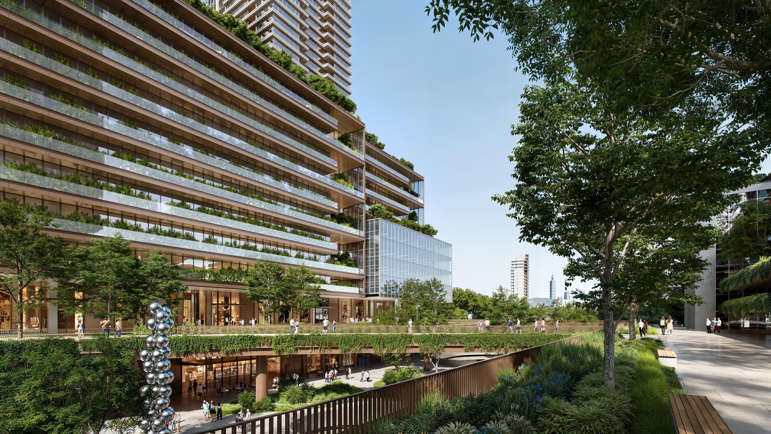 打造智慧綠建築標準的永續發展示範社區（圖/新北市政府捷運工程局提供）