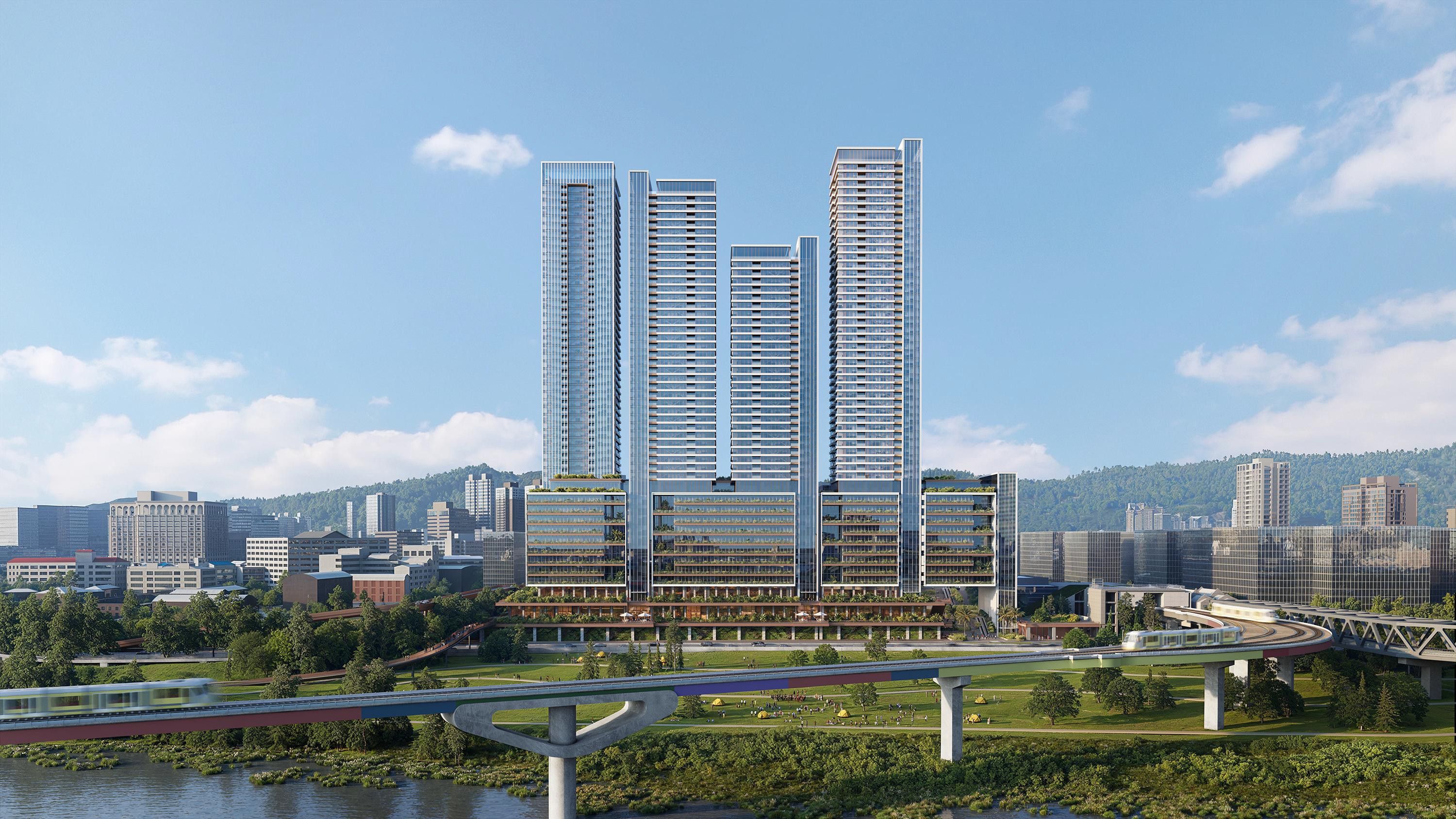 引入985億投資打造溪南新都心智慧城區（圖/新北市政府捷運工程局提供）