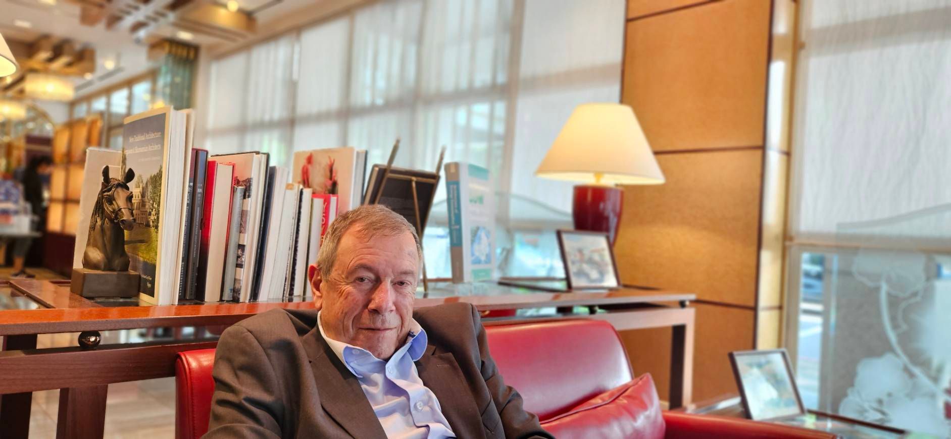 9月3日，《風傳媒》獨家專訪「恐慌指數」之父、希伯來大學名譽教授兼中山大學國際金融研究學院客座教授 加萊（Dan Galai）。(王秋燕攝)