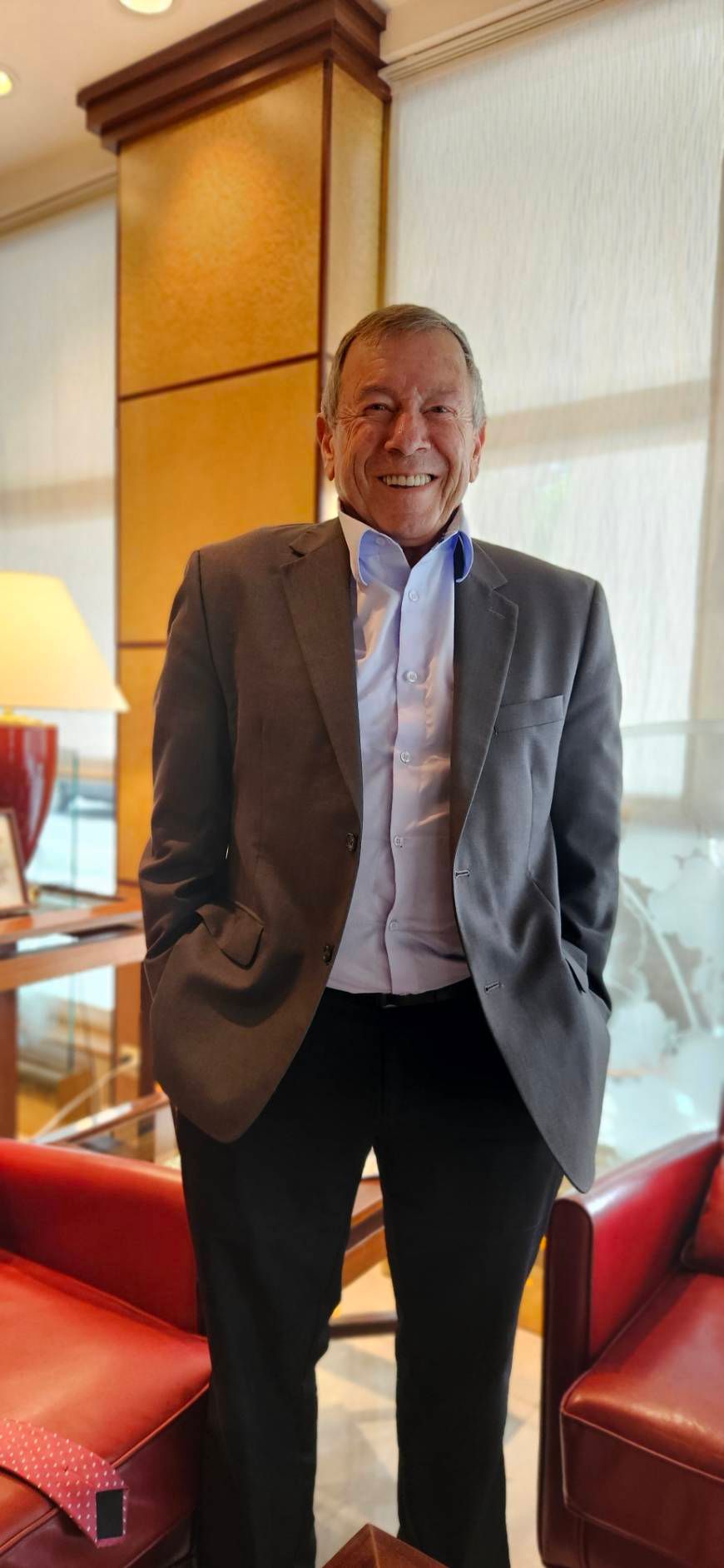 9月3日，《風傳媒》獨家專訪「恐慌指數」之父、希伯來大學名譽教授兼中山大學國際金融研究學院客座教授加萊（Dan Galai）。(王秋燕攝)