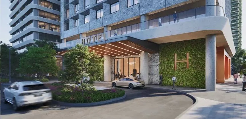 國際級旅館完工示意圖。（圖／高市捷運公司）