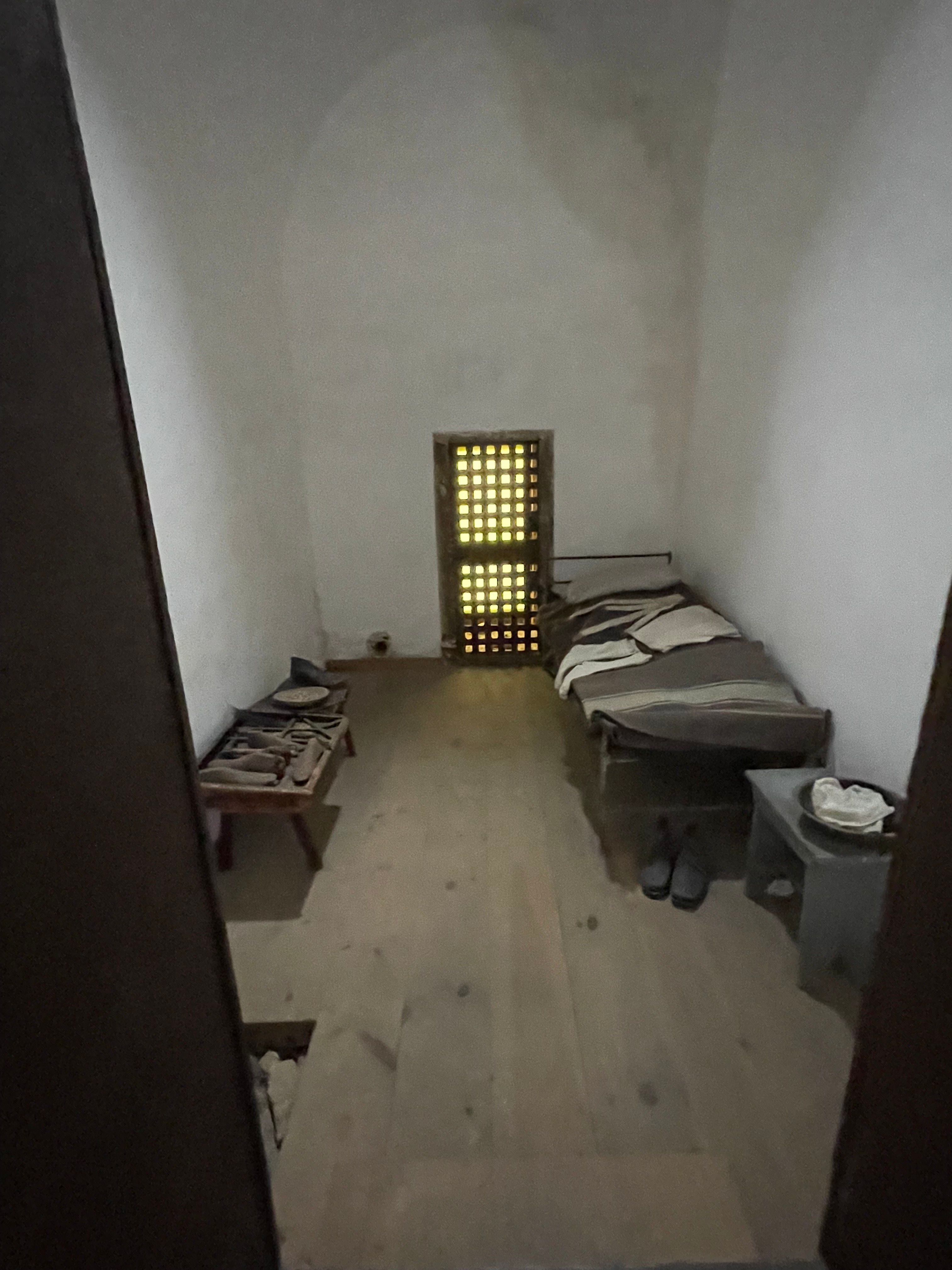 賓州監獄的牢房。（林正二提供）
