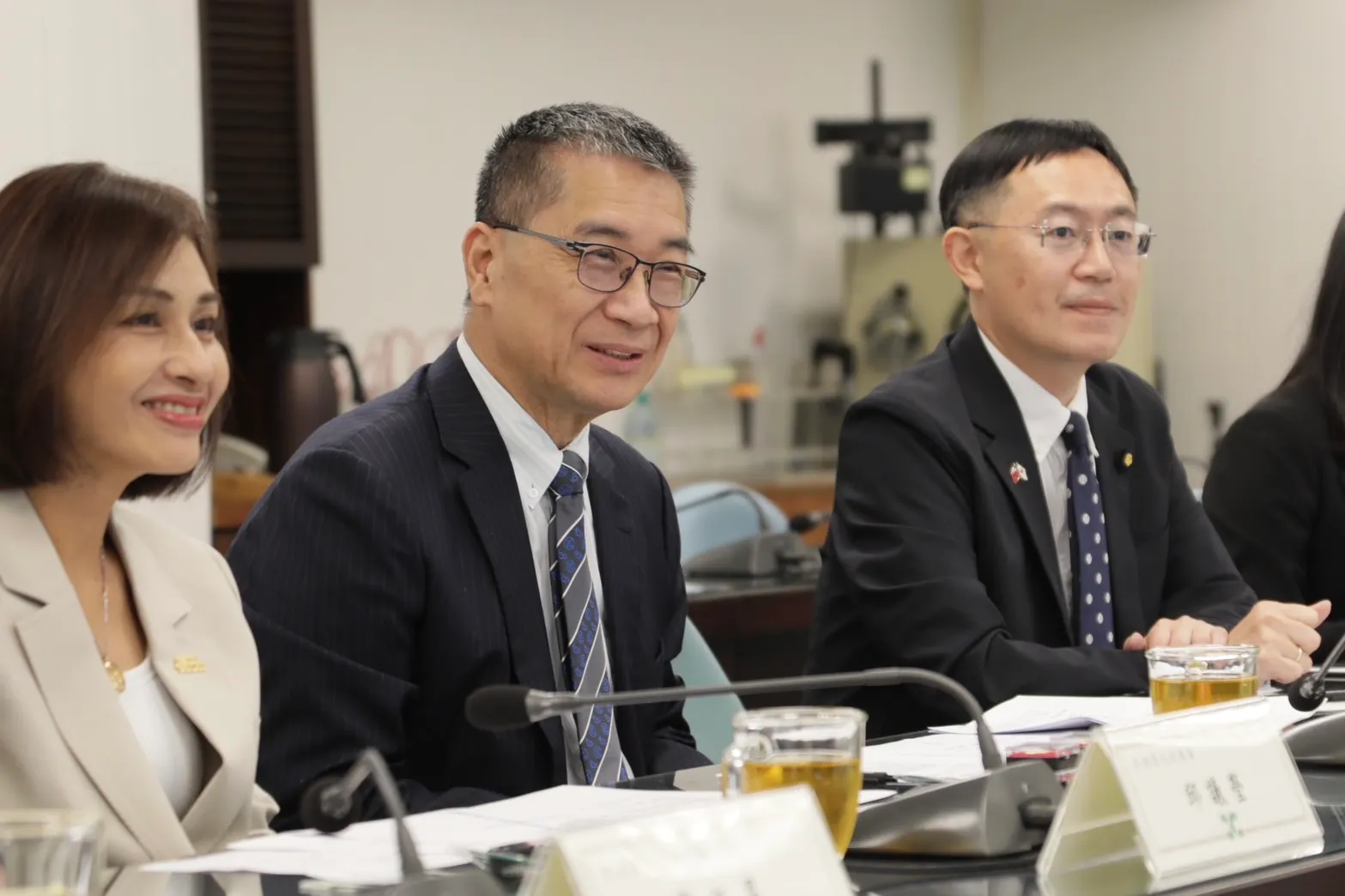 20250909-民進党近期密集与美日政要交流，展现深化民主伙伴关系的决心。民进党秘书长徐国勇。（民进党提供）