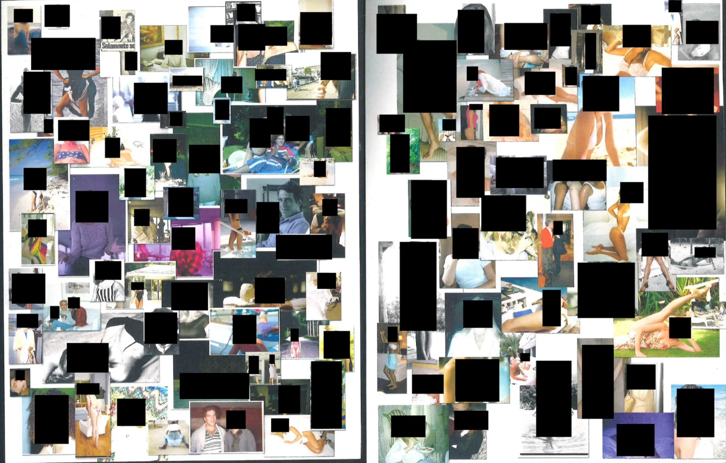 誕生日ブック「女友達」章の写真集。（エプスタイン50歳の誕生日ブック）